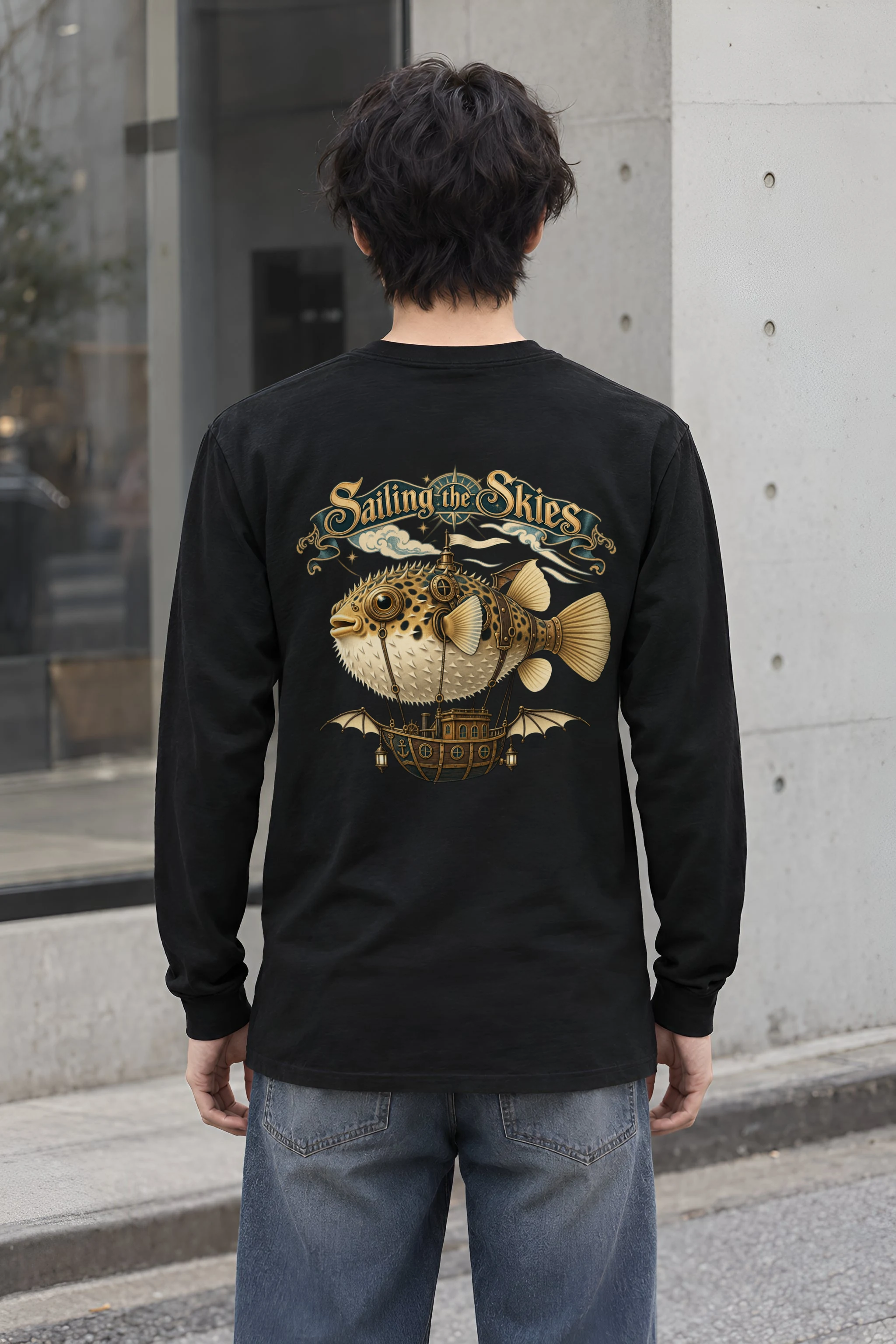 "Sailing The Skies" Unisex Longsleeve T-shirt