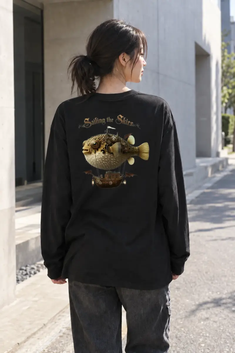 “Sailing the Skies” Unisex Longsleeve T-shirt | Gildan 2400