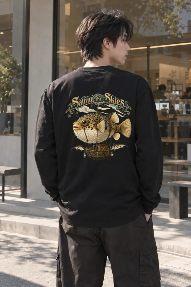 "Sailing The Skies" Unisex Longsleeve T-shirt | Gildan 2400