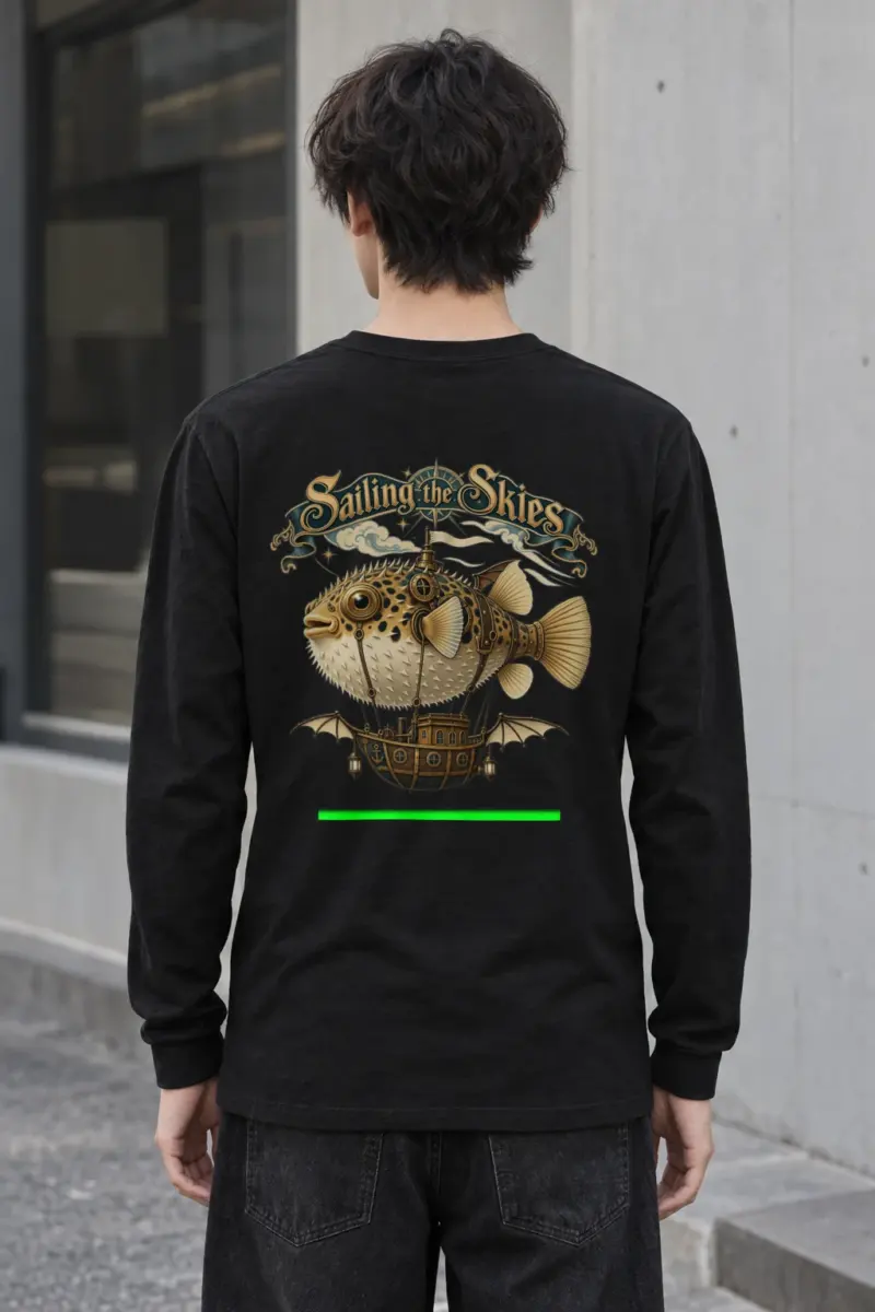 "Sailing The Skies" Unisex Longsleeve T-shirt | Gildan 2400