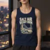 "Salt Air Weight Room" Unisex Jersey Tank