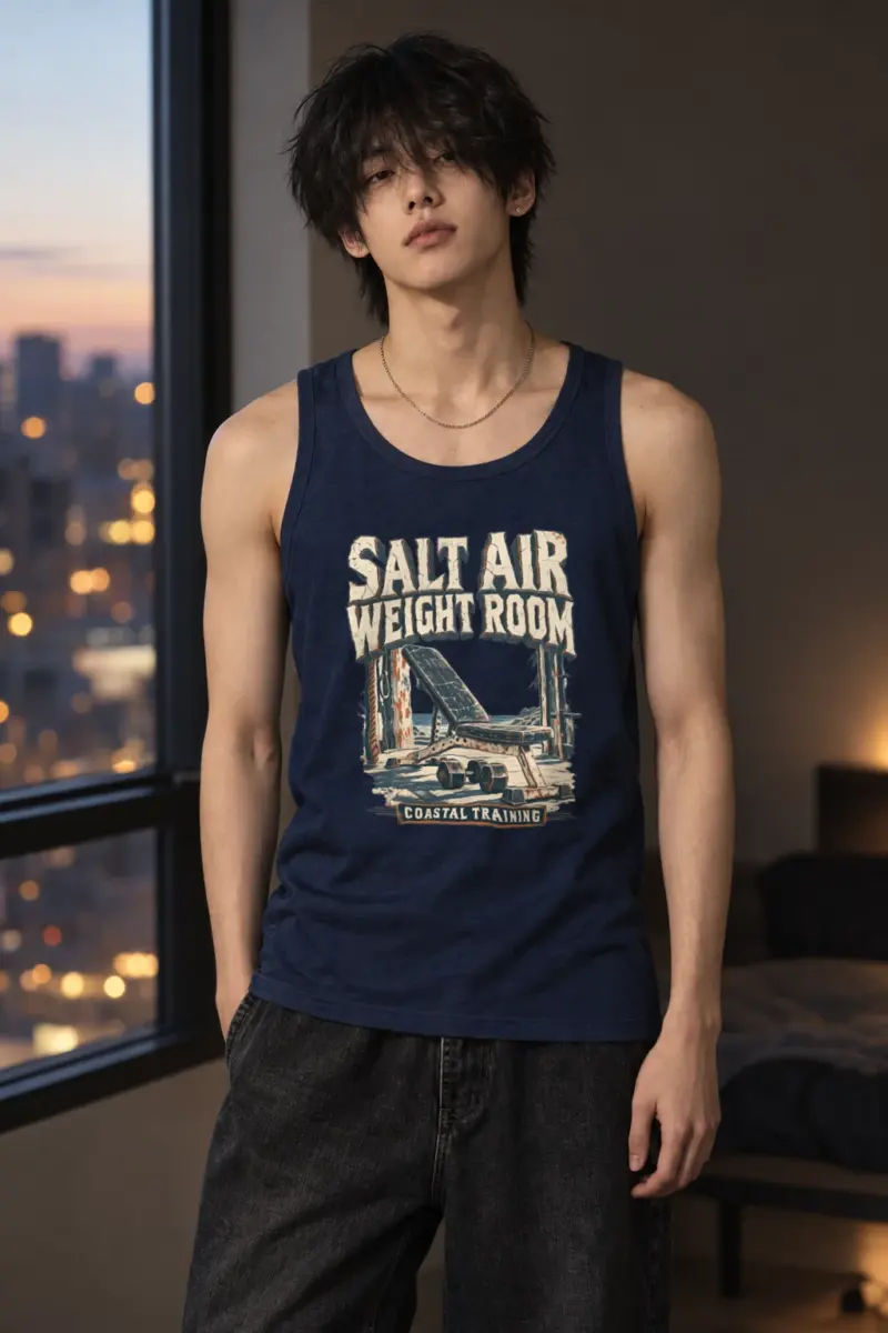 "Salt Air Weight Room" Unisex Jersey Tank