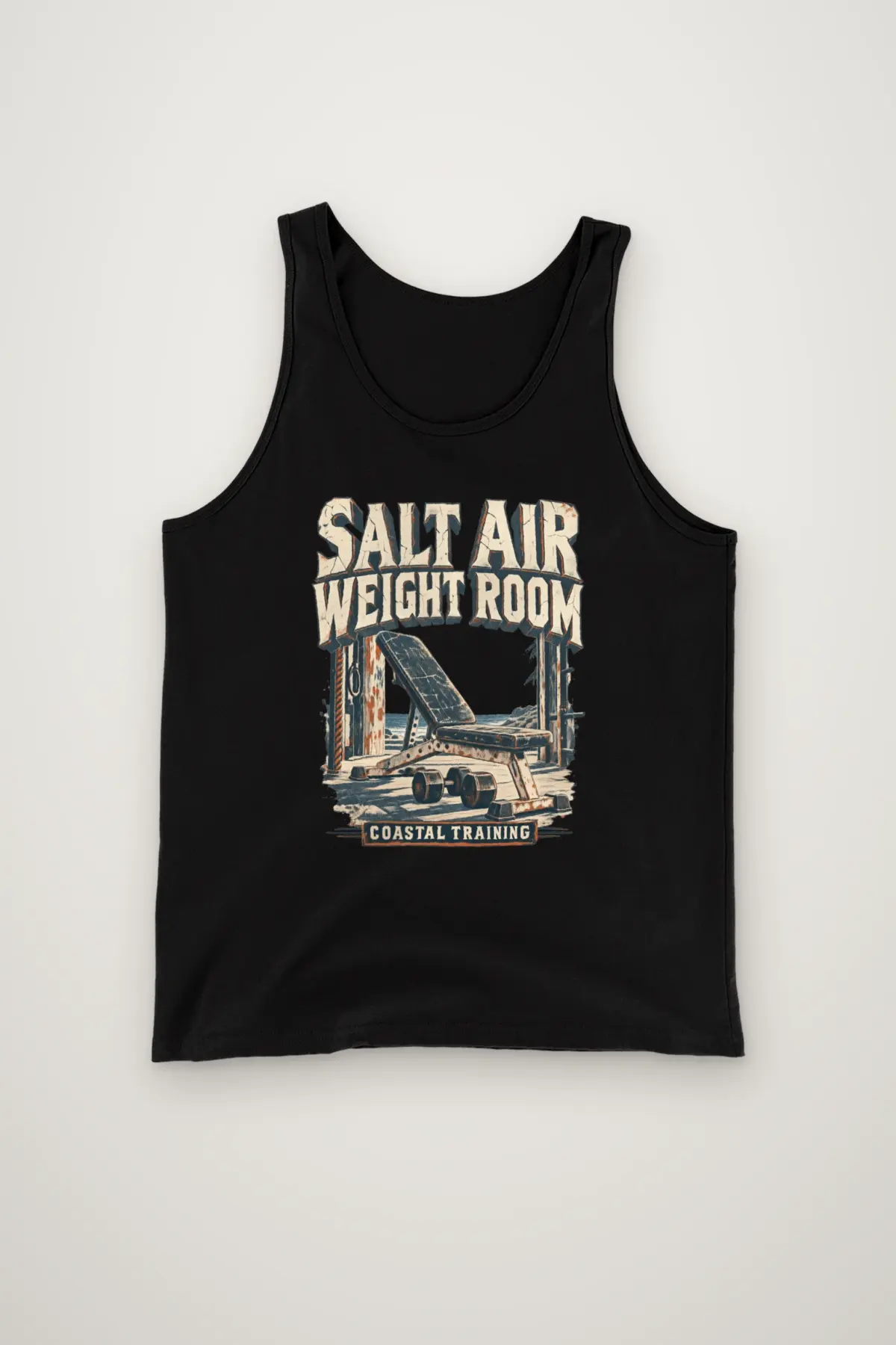 "Salt Air Weight Room" Unisex Jersey Tank