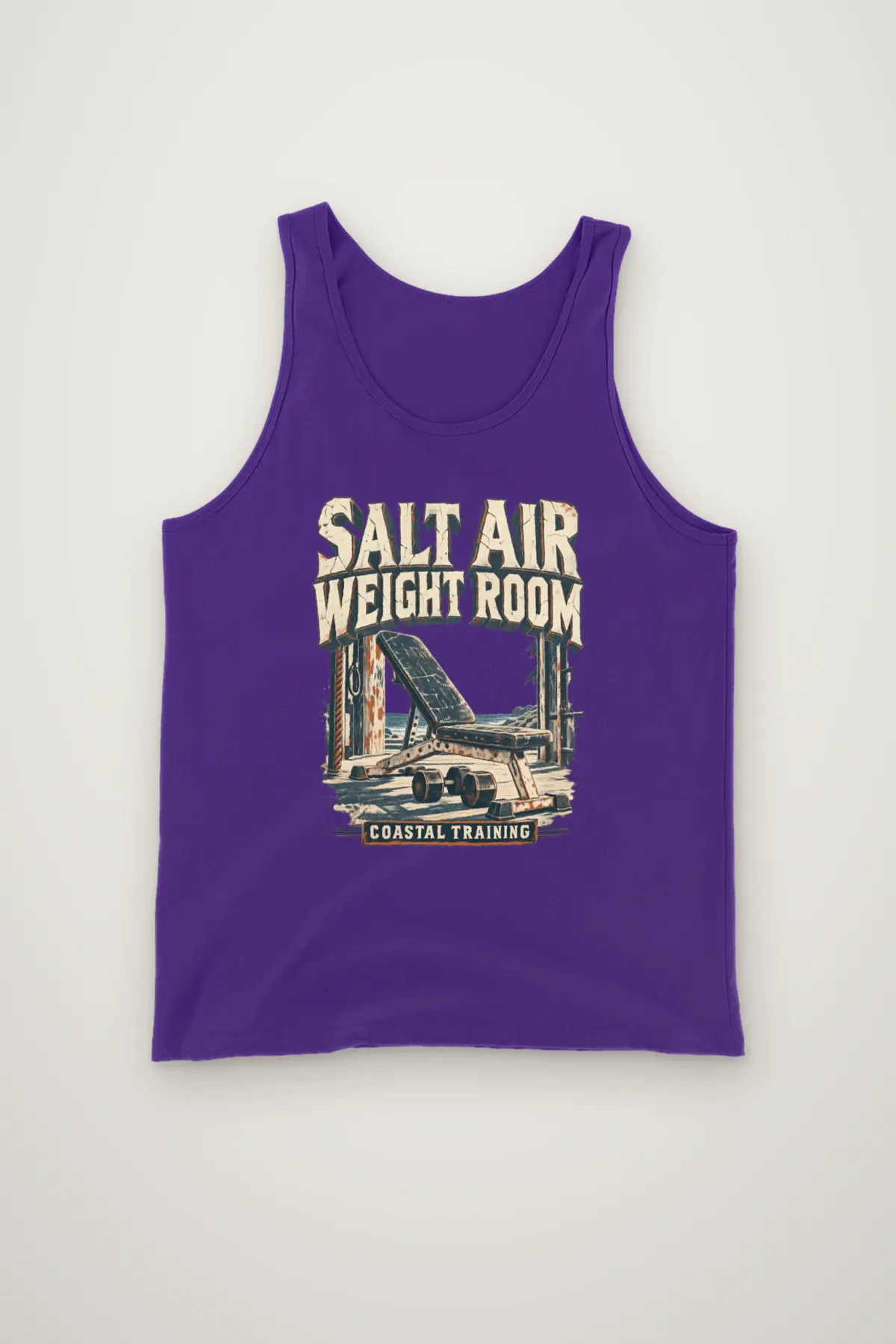 "Salt Air Weight Room" Unisex Jersey Tank