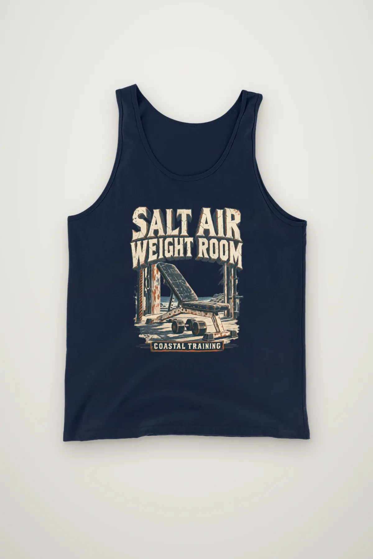 "Salt Air Weight Room" Unisex Jersey Tank