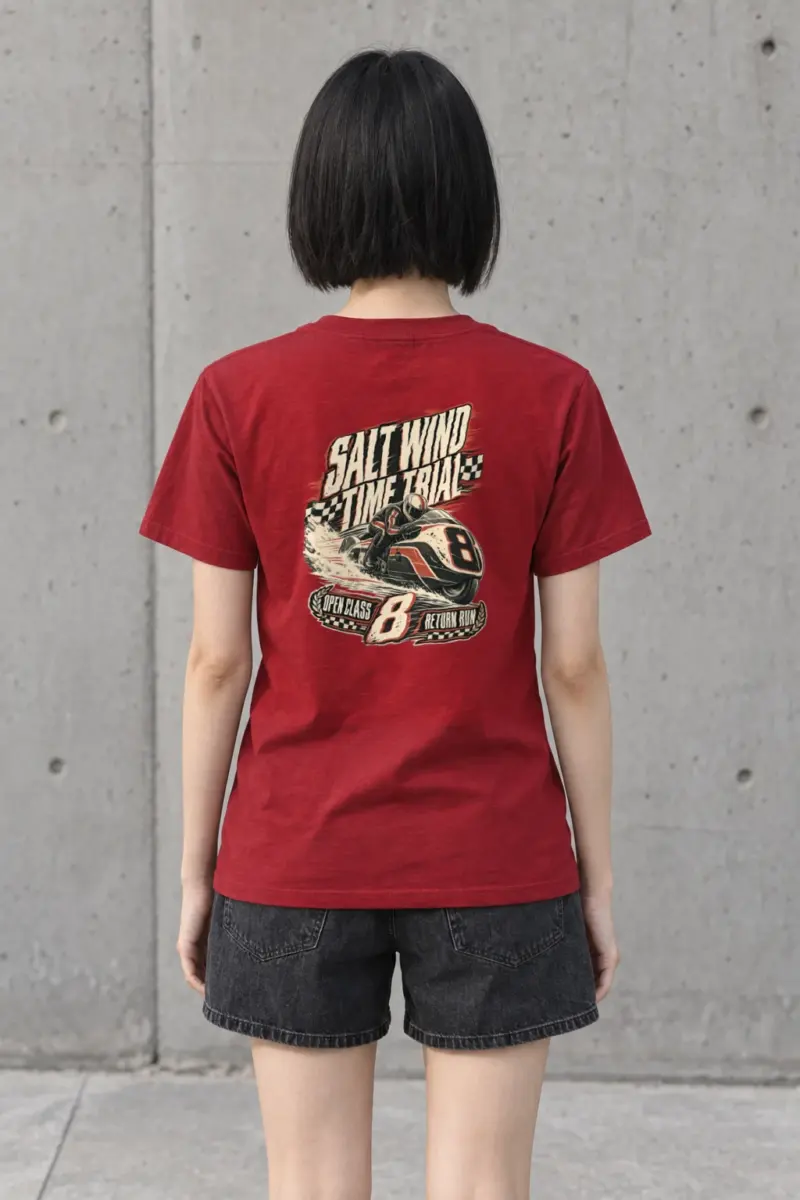 "Salt Wind Time Trial" Heavyweight Unisex Crewneck T-shirt