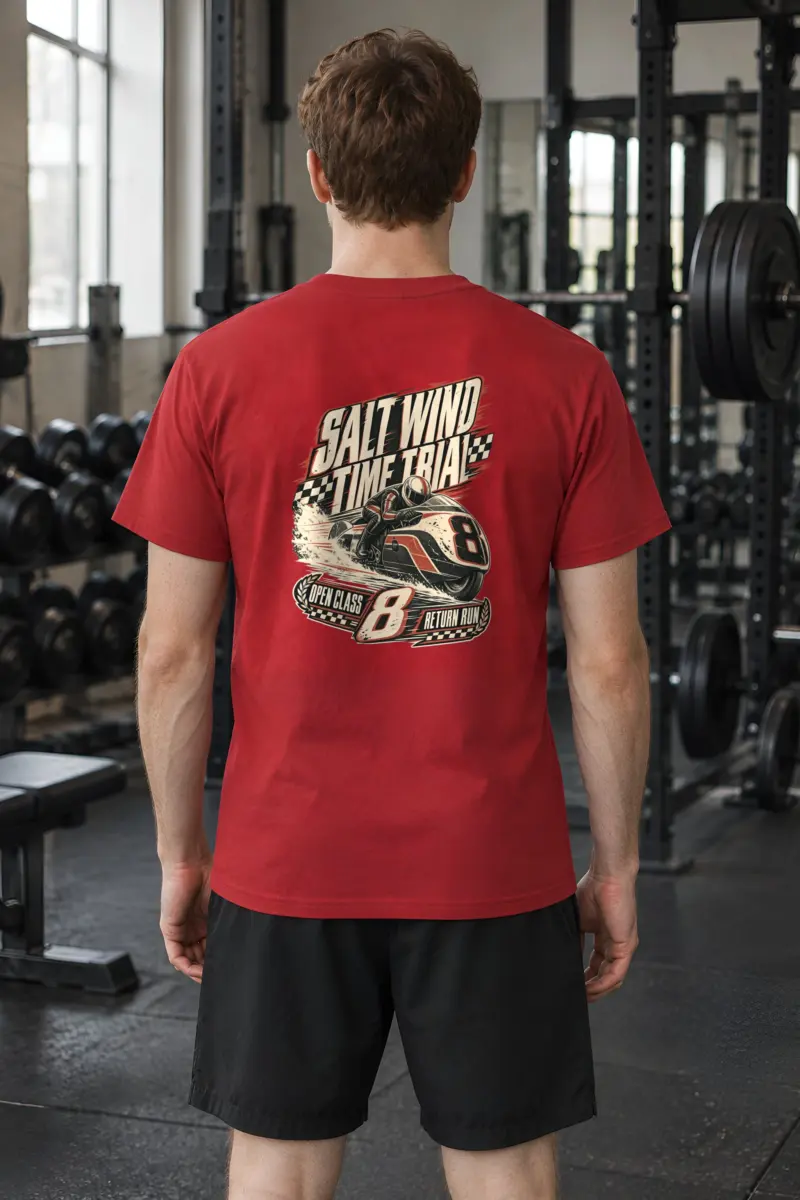 "Salt Wind Time Trial" Heavyweight Unisex Crewneck T-shirt