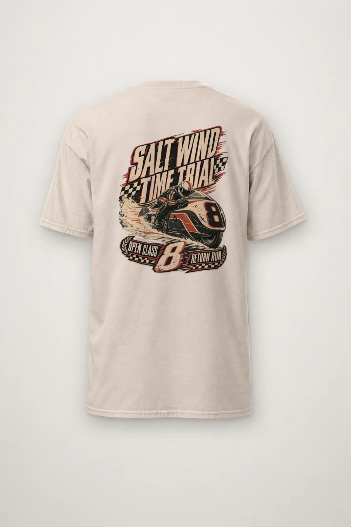 "Salt Wind Time Trial" Heavyweight Unisex Crewneck T-shirt