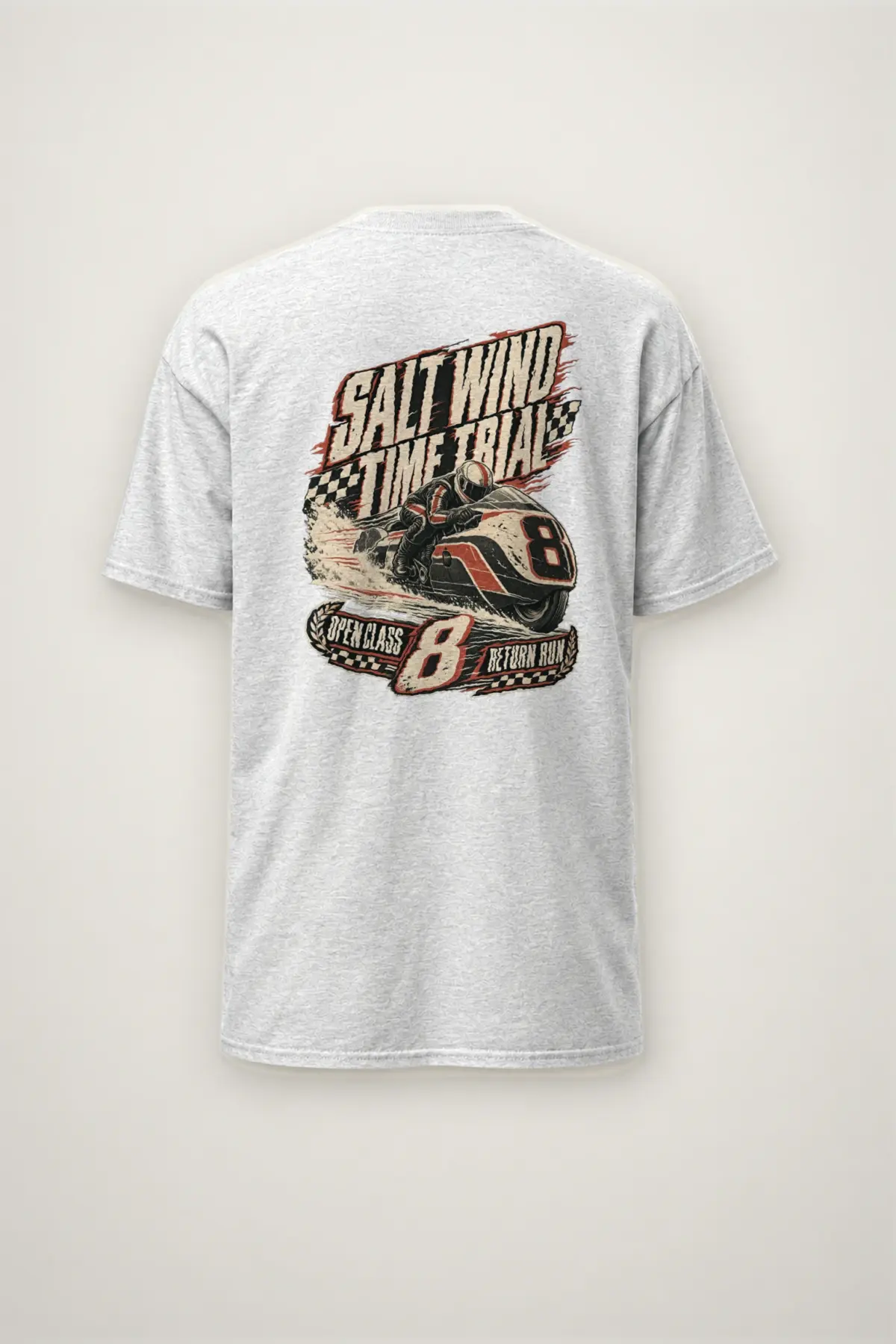 "Salt Wind Time Trial" Heavyweight Unisex Crewneck T-shirt