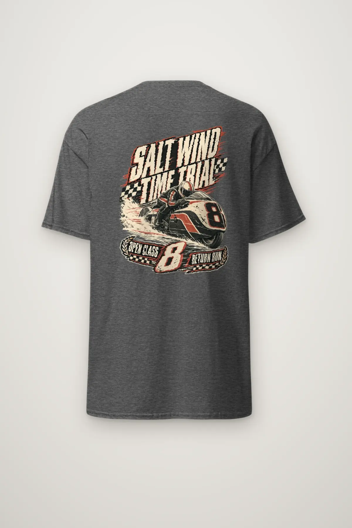 "Salt Wind Time Trial" Heavyweight Unisex Crewneck T-shirt