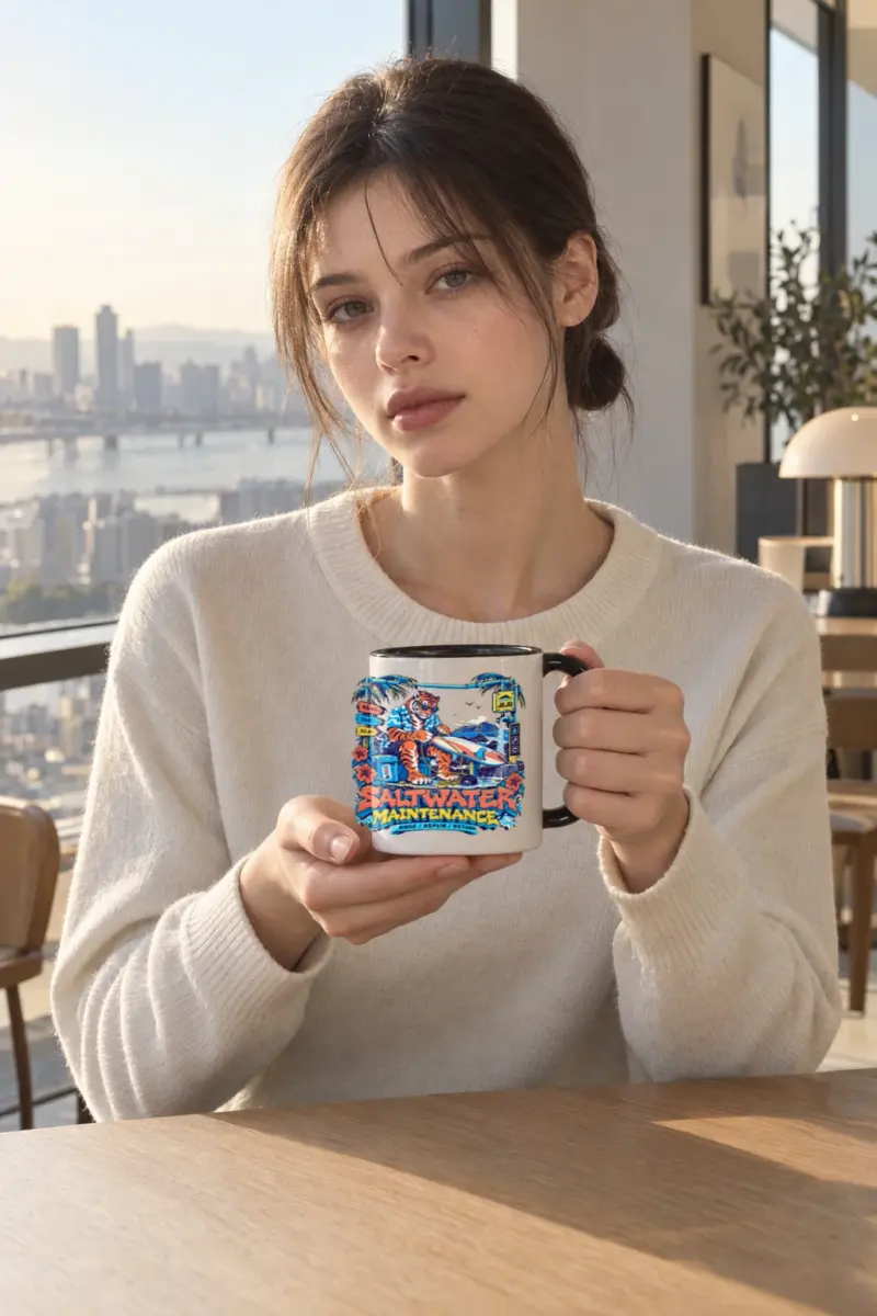 “Saltwater Maintenance” 11oz Ceramic Mug