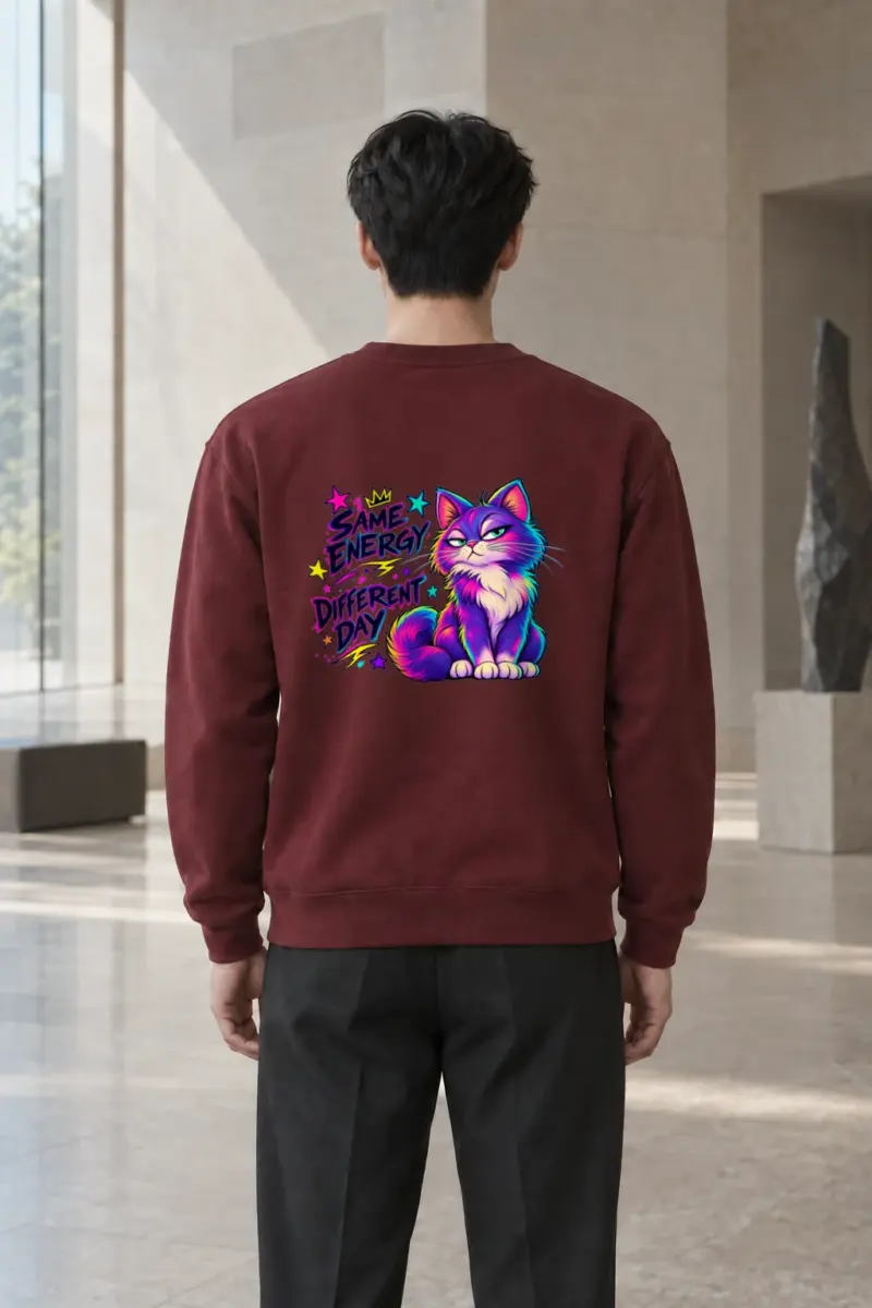 "Same Energy Different Day" Heavy Blend Unisex Crewneck Sweatshirt