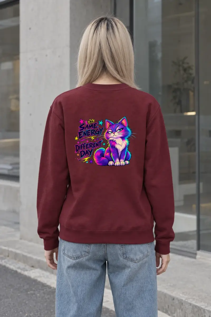 "Same Energy Different Day" Heavy Blend Unisex Crewneck Sweatshirt
