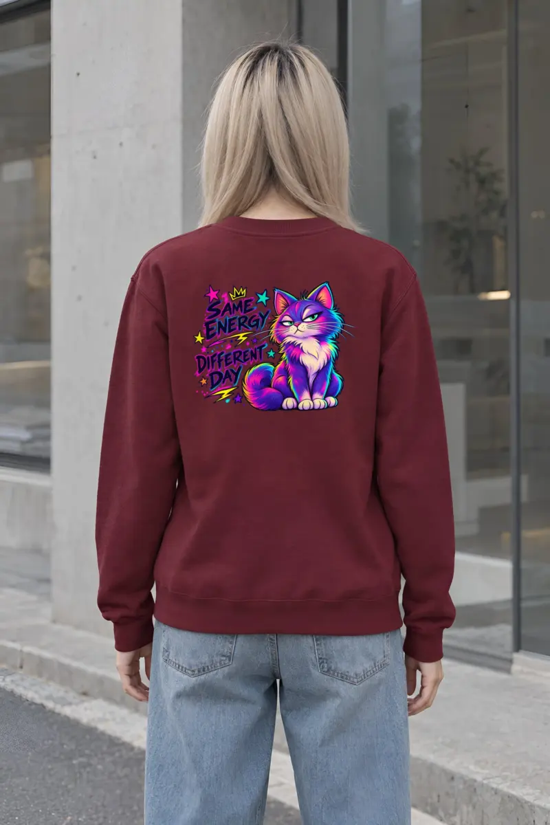 "Same Energy Different Day" Heavy Blend Unisex Crewneck Sweatshirt