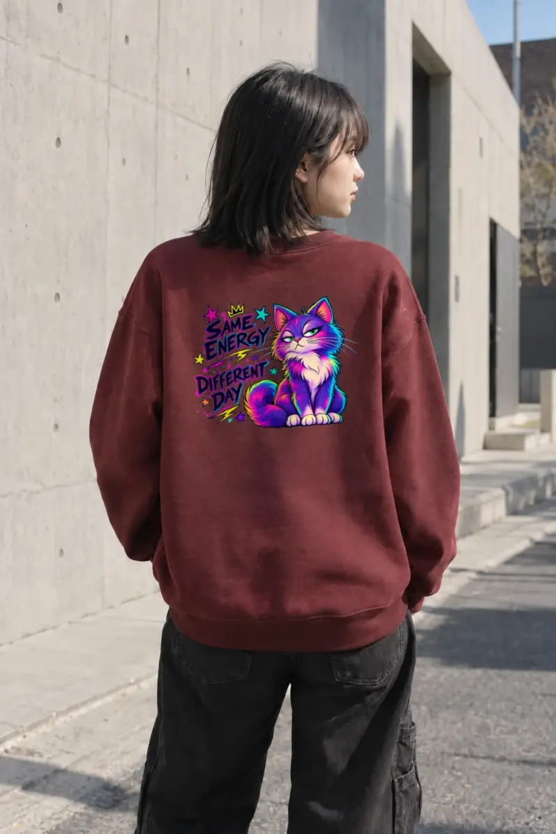 "Same Energy Different Day" Heavy Blend Unisex Crewneck Sweatshirt | Gildan 18000