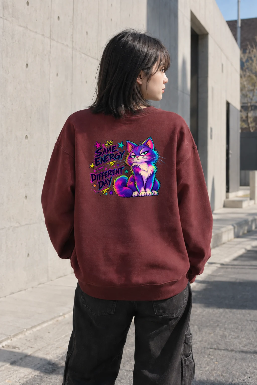 "Same Energy Different Day" Heavy Blend Unisex Crewneck Sweatshirt | Gildan 18000