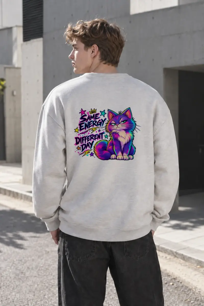 "Same Energy Different Day" Heavy Blend Unisex Crewneck Sweatshirt | Gildan 18000