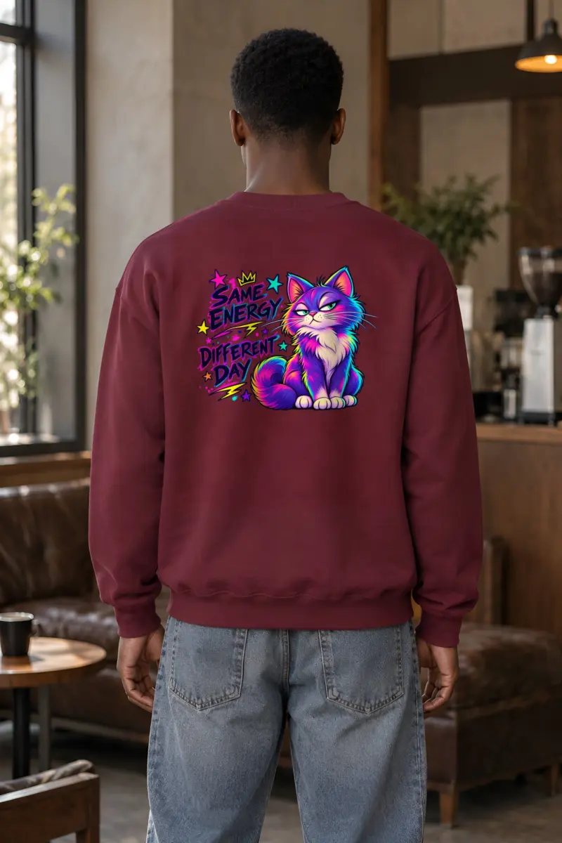 "Same Energy Different Day" Heavy Blend Unisex Crewneck Sweatshirt