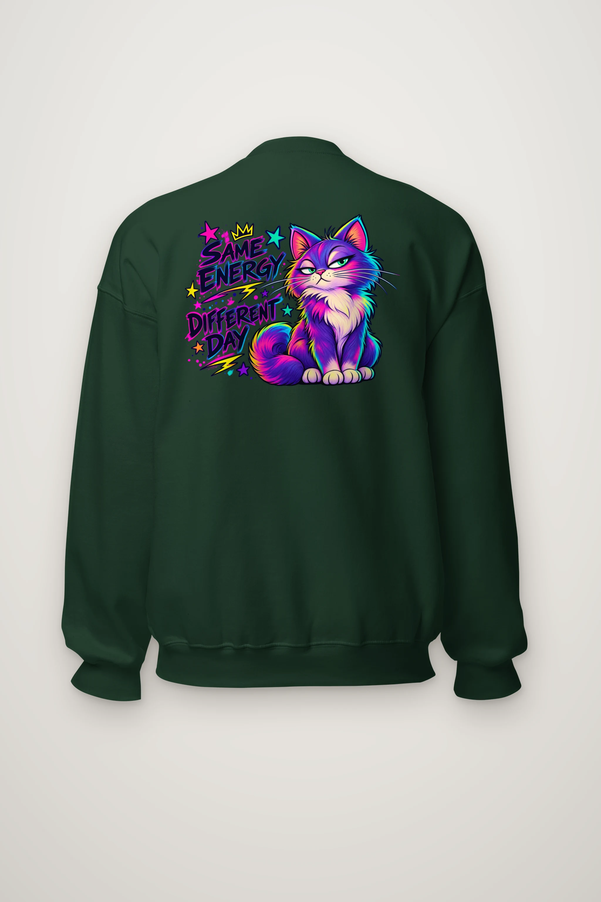 "Same Energy Different Day" Heavy Blend Unisex Crewneck Sweatshirt