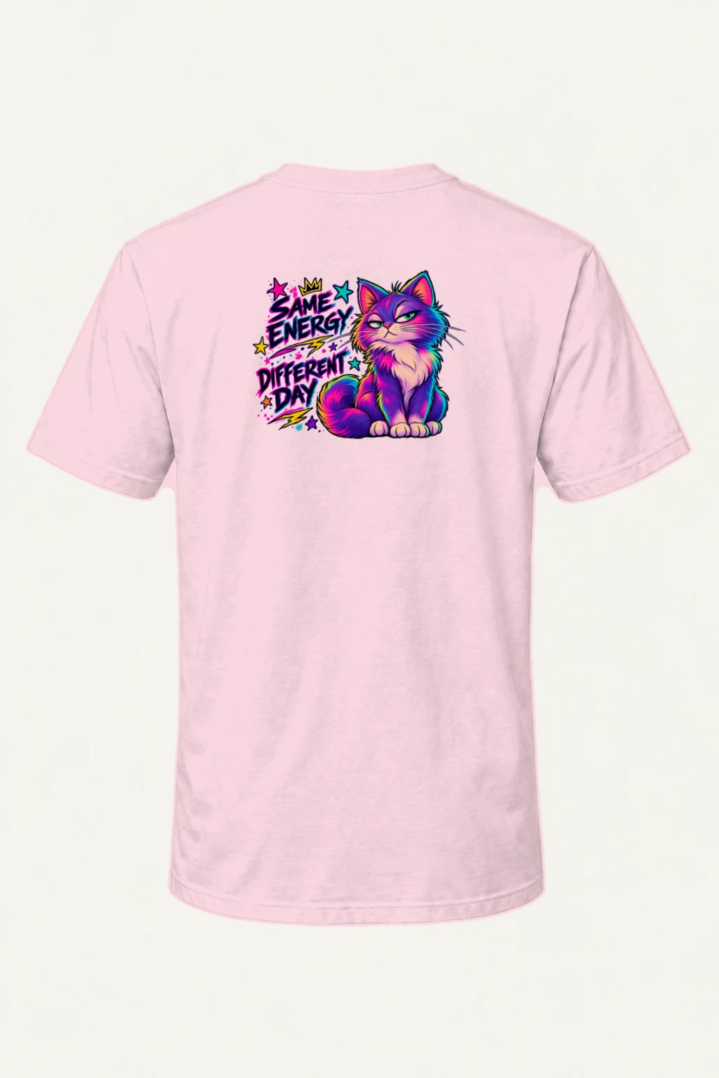"Same Energy Different Day" Heavyweight Unisex Crewneck T-shirt | Gildan 5000