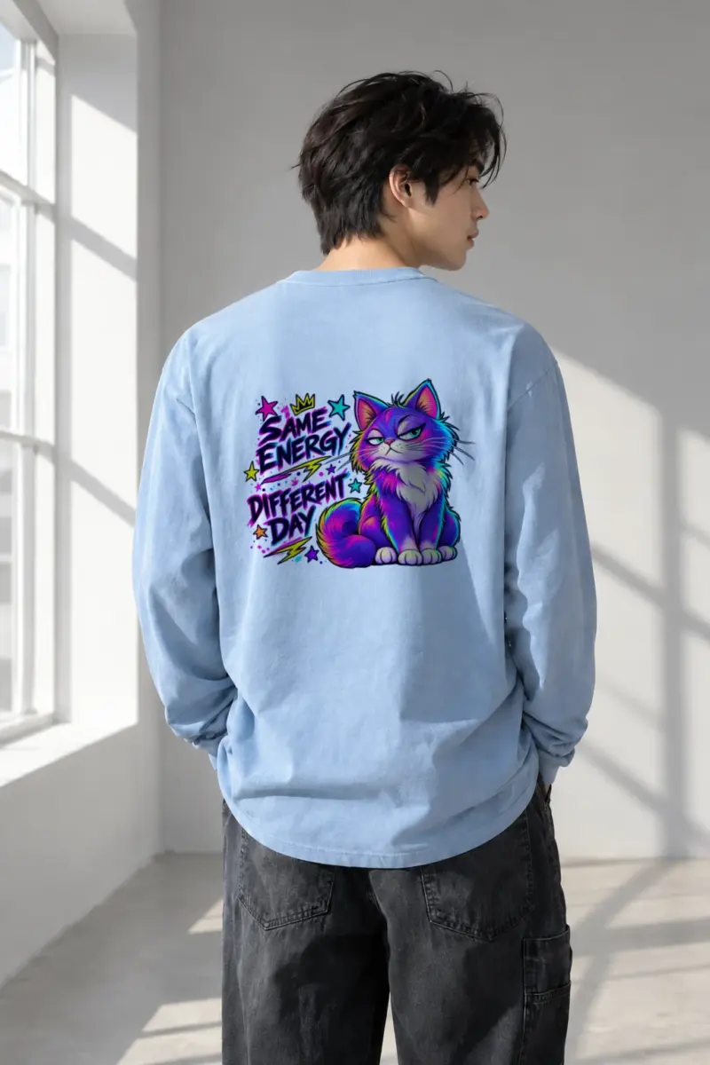 "Same Energy Different Day" Unisex Longsleeve T-shirt | Gildan 2400