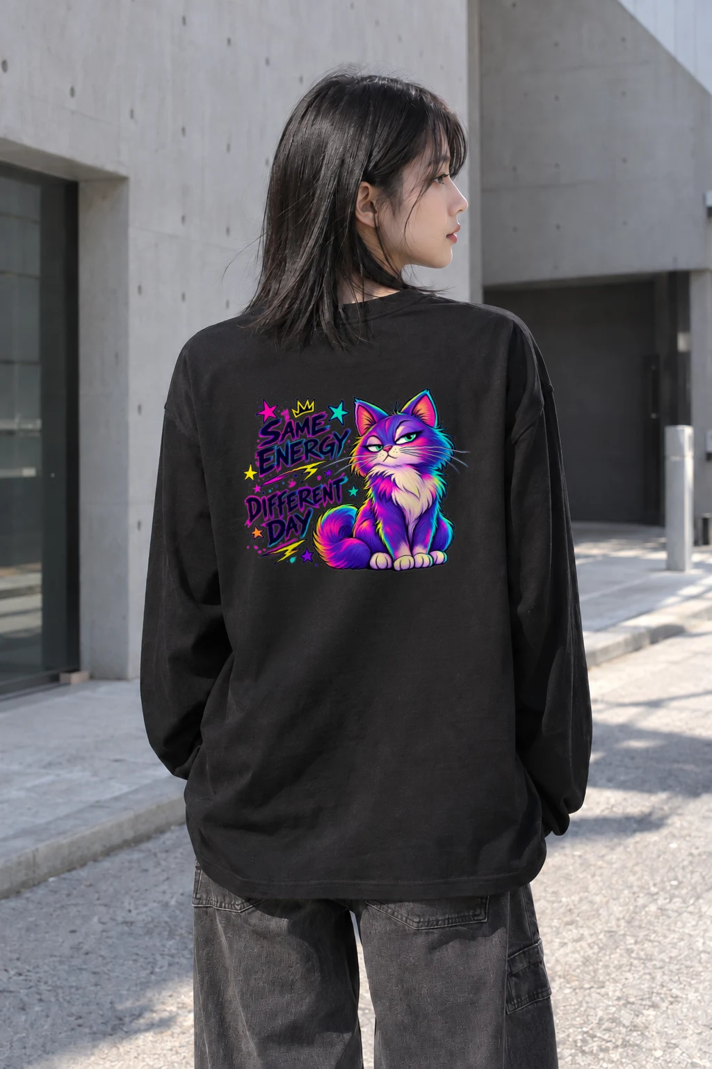 "Same Energy Different Day" Unisex Longsleeve T-shirt | Gildan 2400