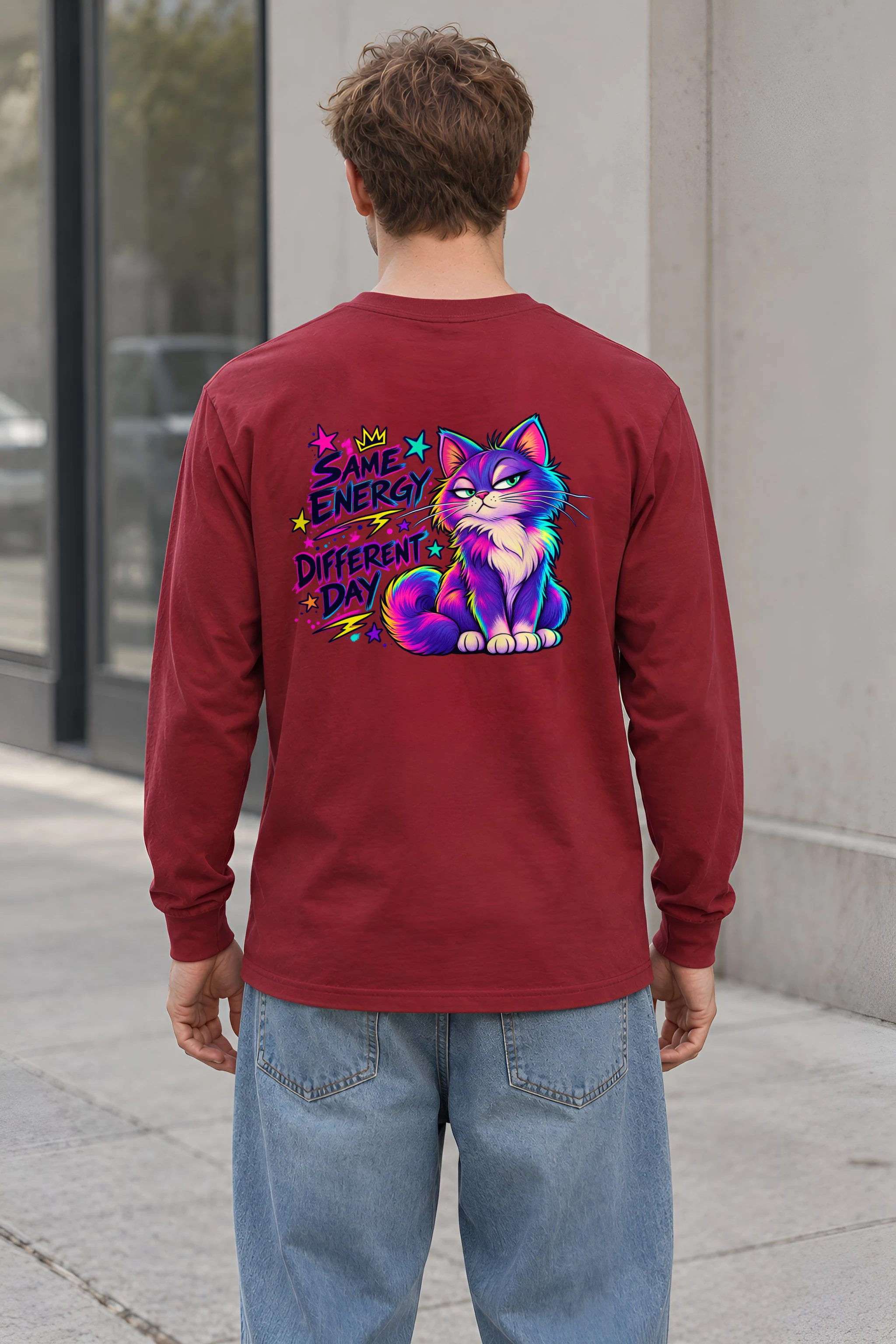 "Same Energy Different Day" Unisex Longsleeve T-shirt