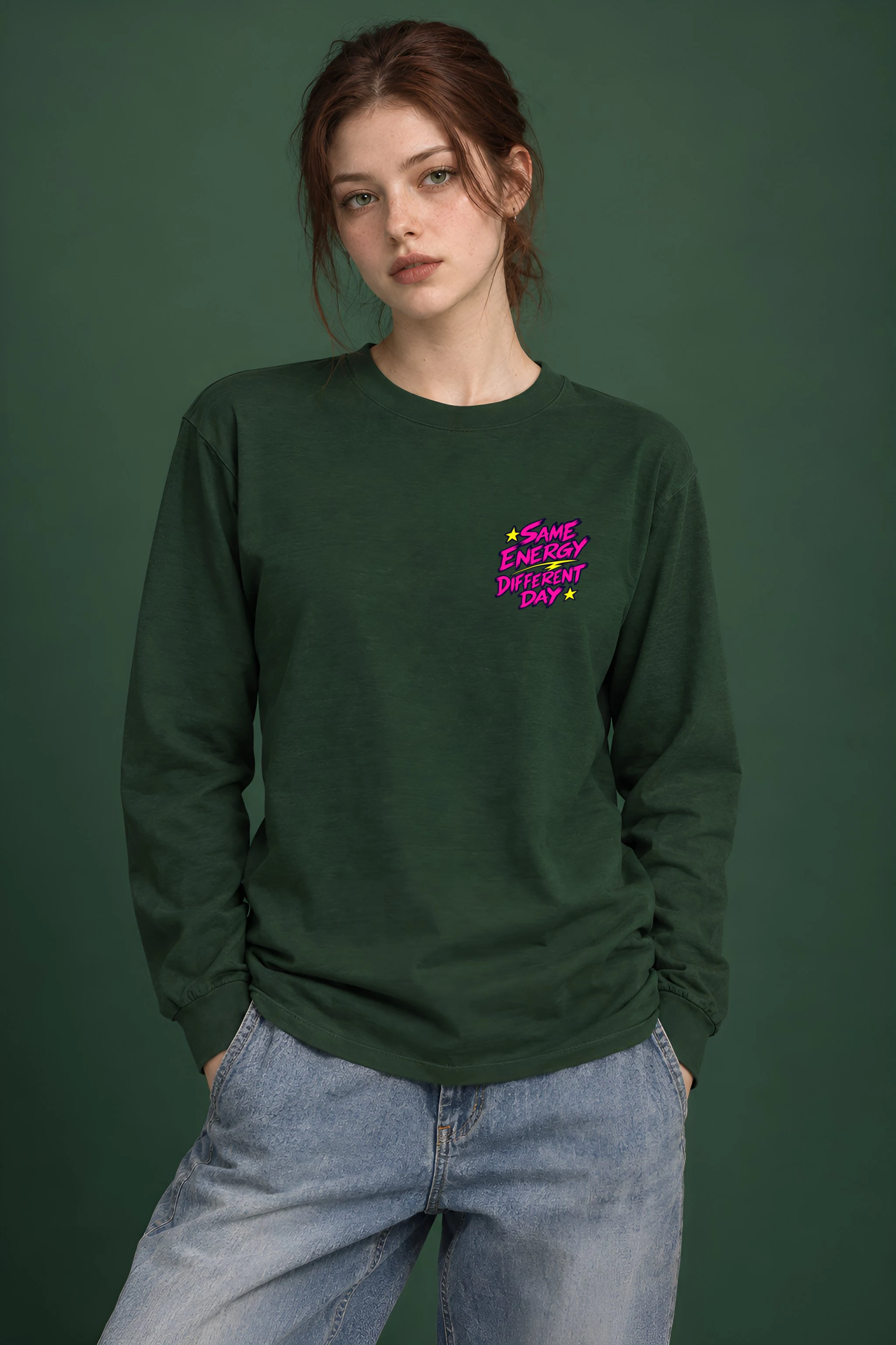 "Same Energy Different Day" Unisex Longsleeve T-shirt