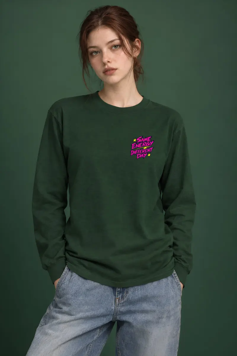 "Same Energy Different Day" Unisex Longsleeve T-shirt