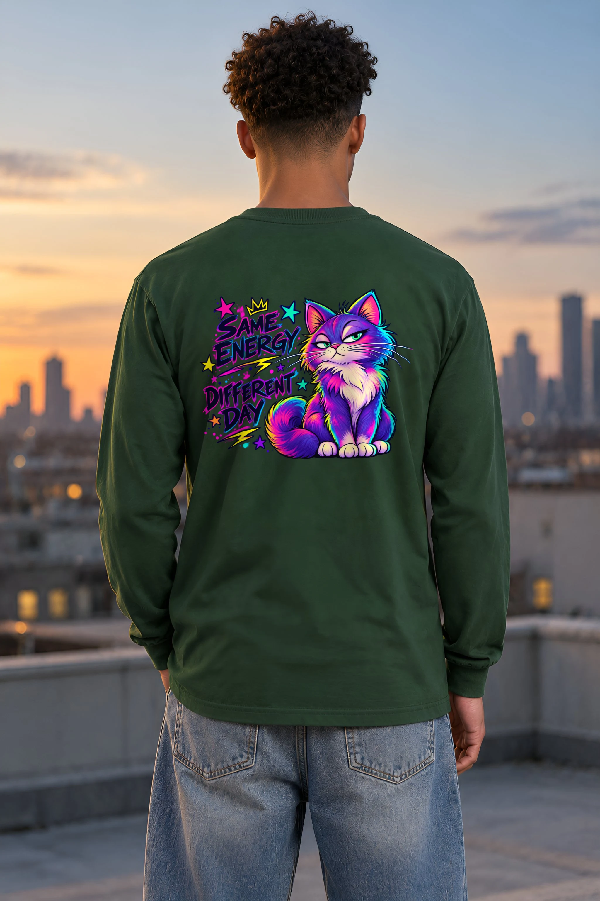 "Same Energy Different Day" Unisex Longsleeve T-shirt