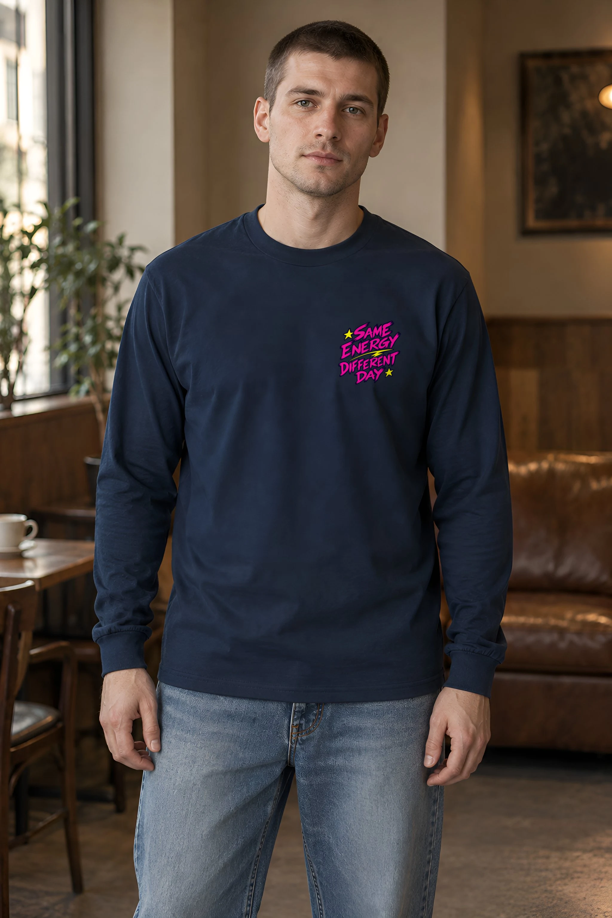 "Same Energy Different Day" Unisex Longsleeve T-shirt