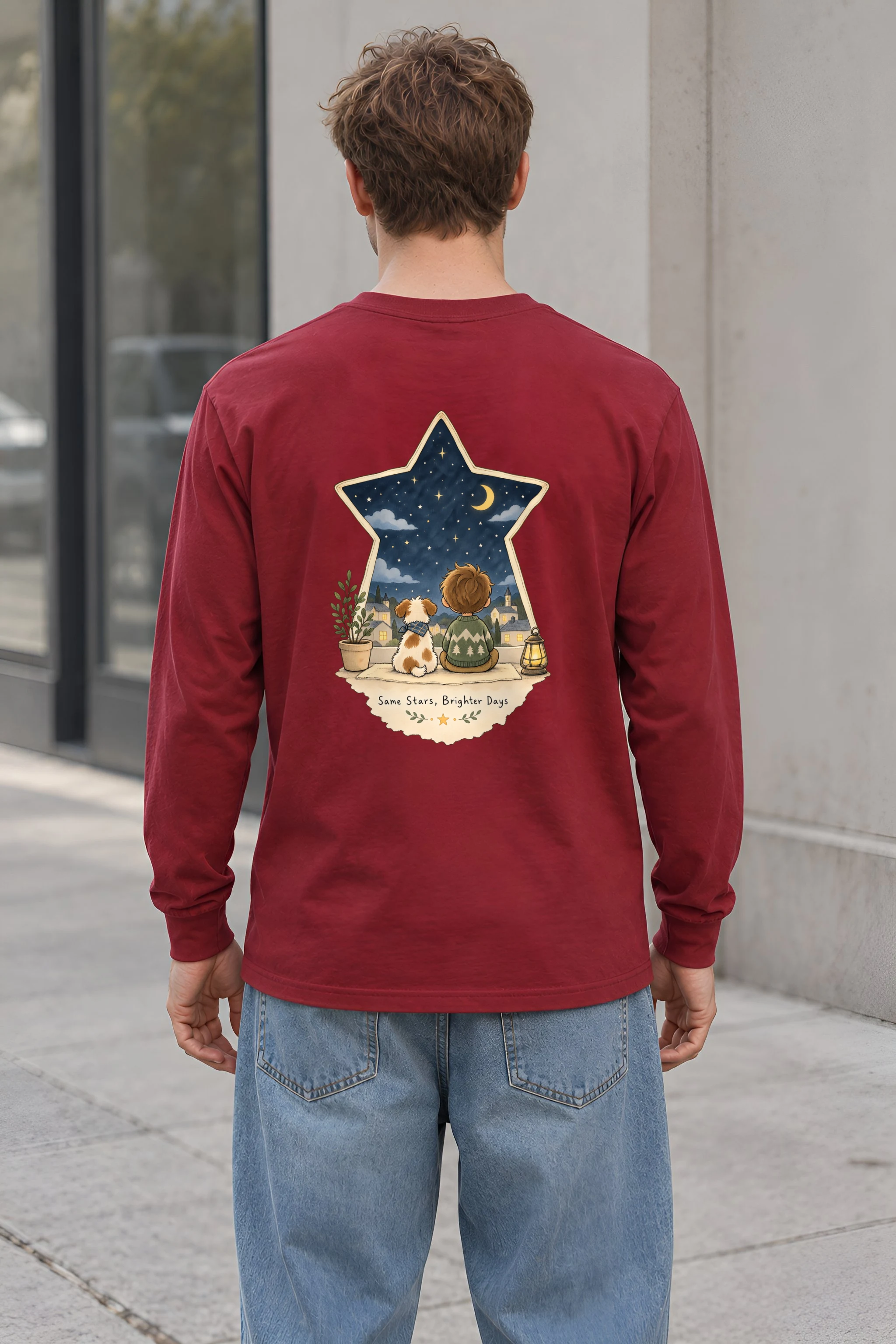 "Same Stars, Brighter Days" Unisex Longsleeve T-shirt
