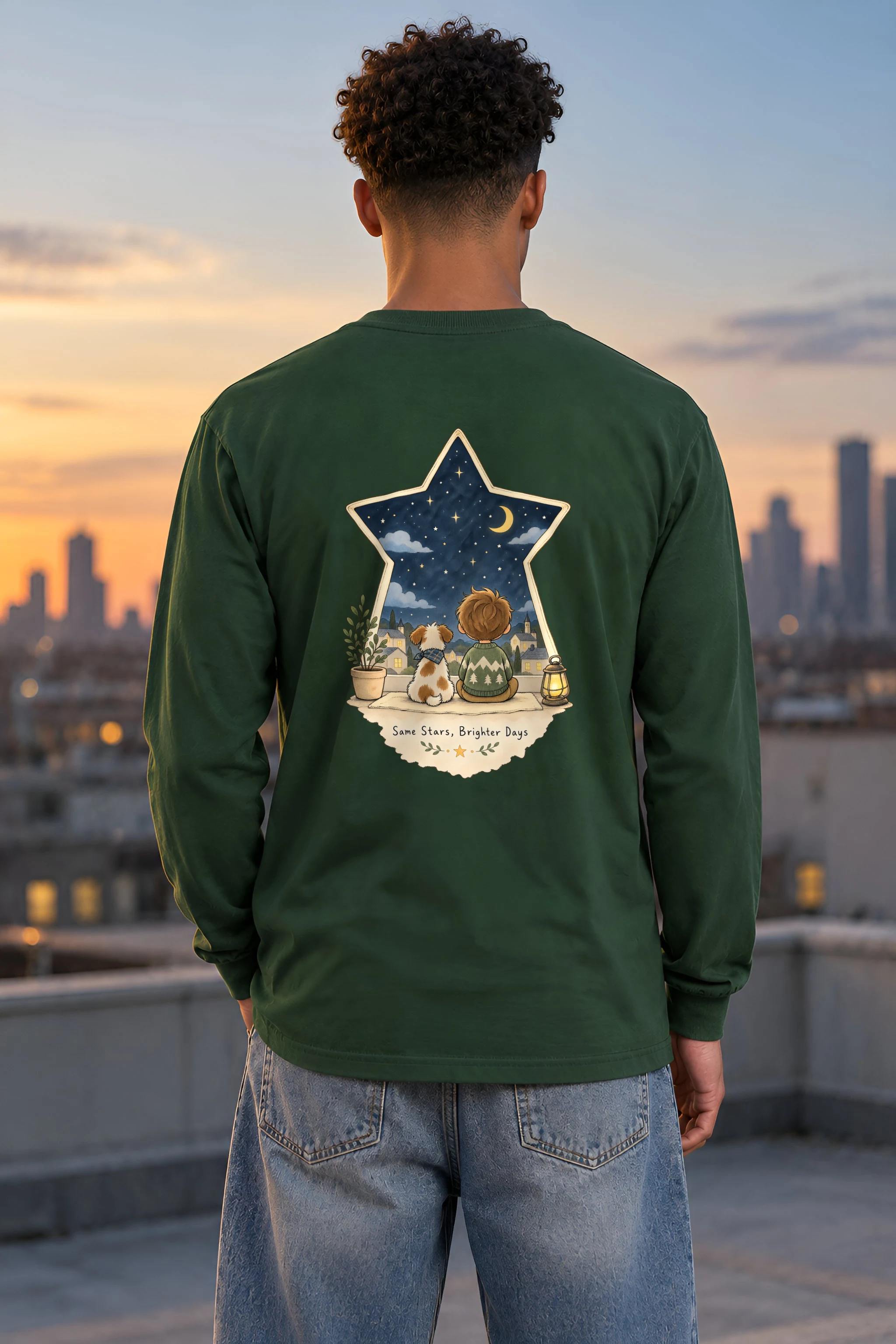 "Same Stars, Brighter Days" Unisex Longsleeve T-shirt