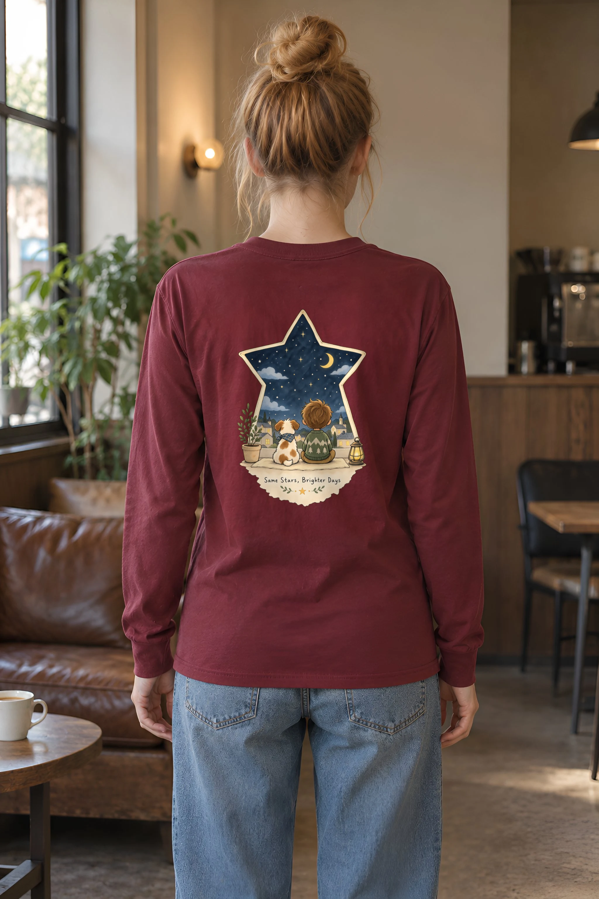 "Same Stars, Brighter Days" Unisex Longsleeve T-shirt