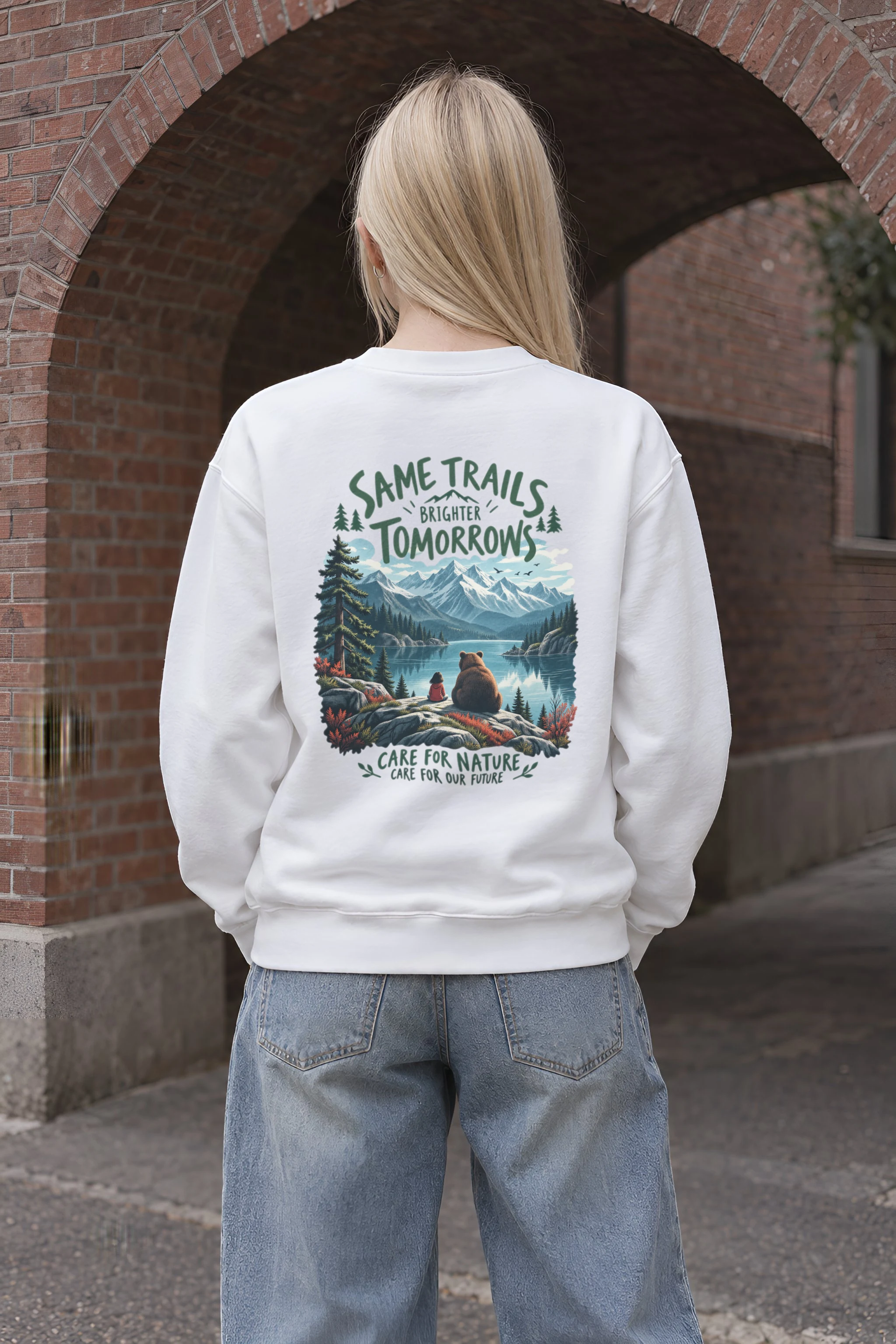 "Same Trails" Heavy Blend Unisex Crewneck Sweatshirt