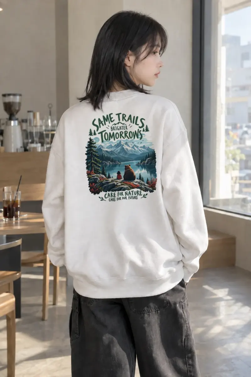 "Same Trails" Heavy Blend Unisex Crewneck Sweatshirt | Gildan 18000