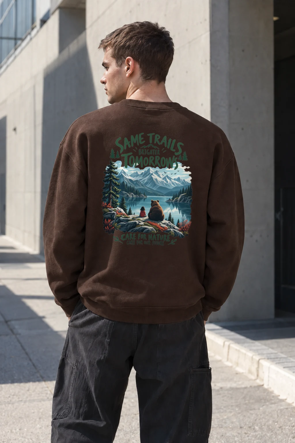 "Same Trails" Heavy Blend Unisex Crewneck Sweatshirt | Gildan 18000
