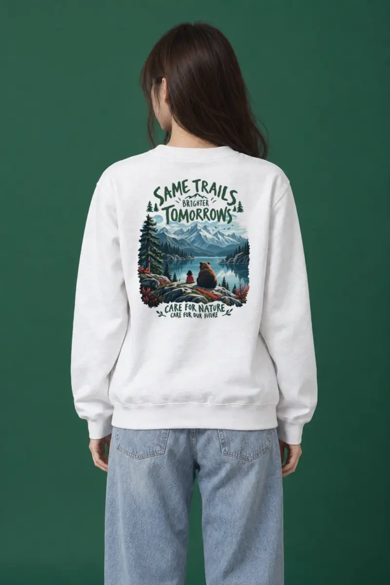 "Same Trails" Heavy Blend Unisex Crewneck Sweatshirt | Gildan 18000
