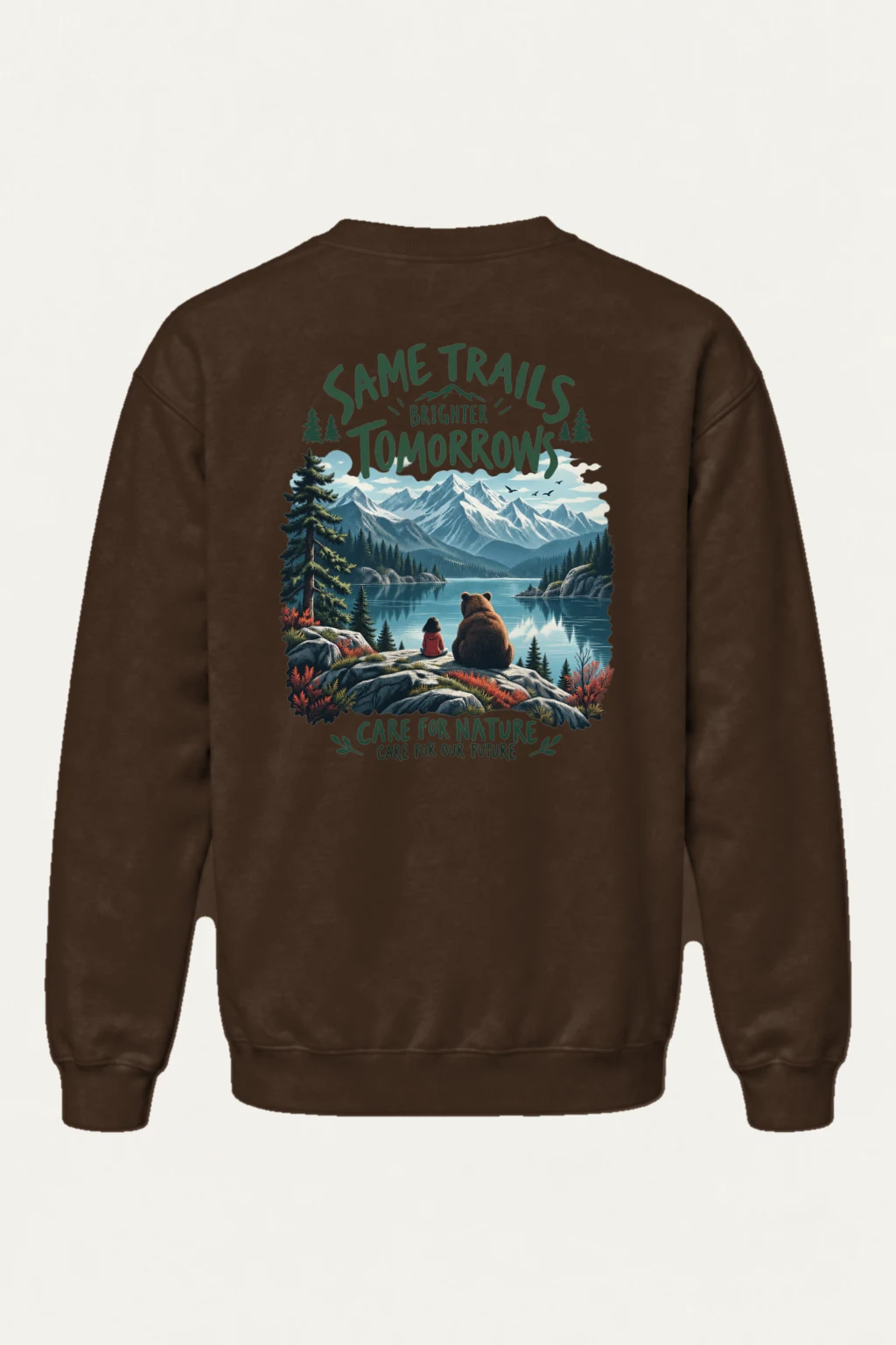 "Same Trails" Heavy Blend Unisex Crewneck Sweatshirt | Gildan 18000