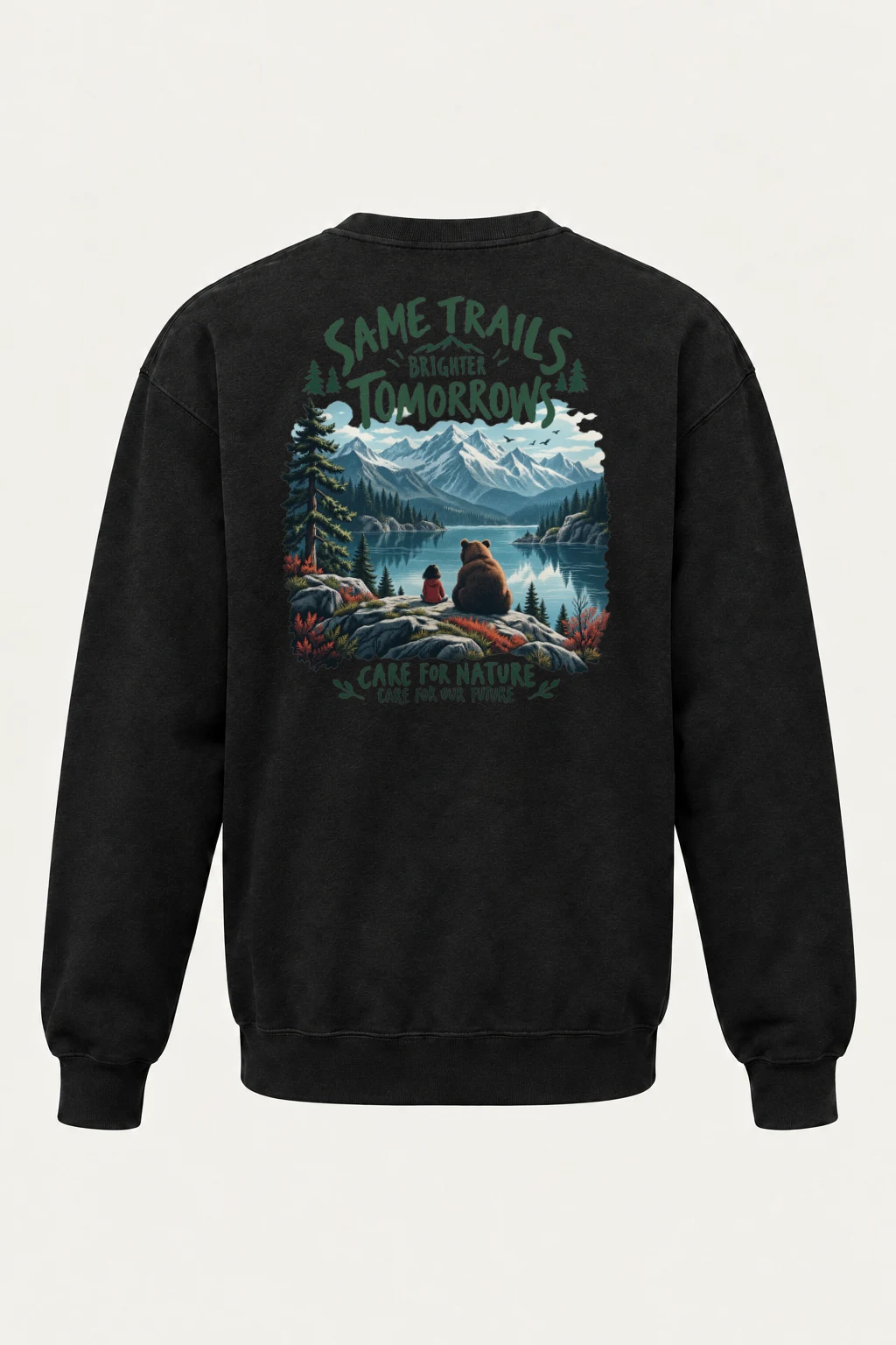 "Same Trails" Heavy Blend Unisex Crewneck Sweatshirt | Gildan 18000