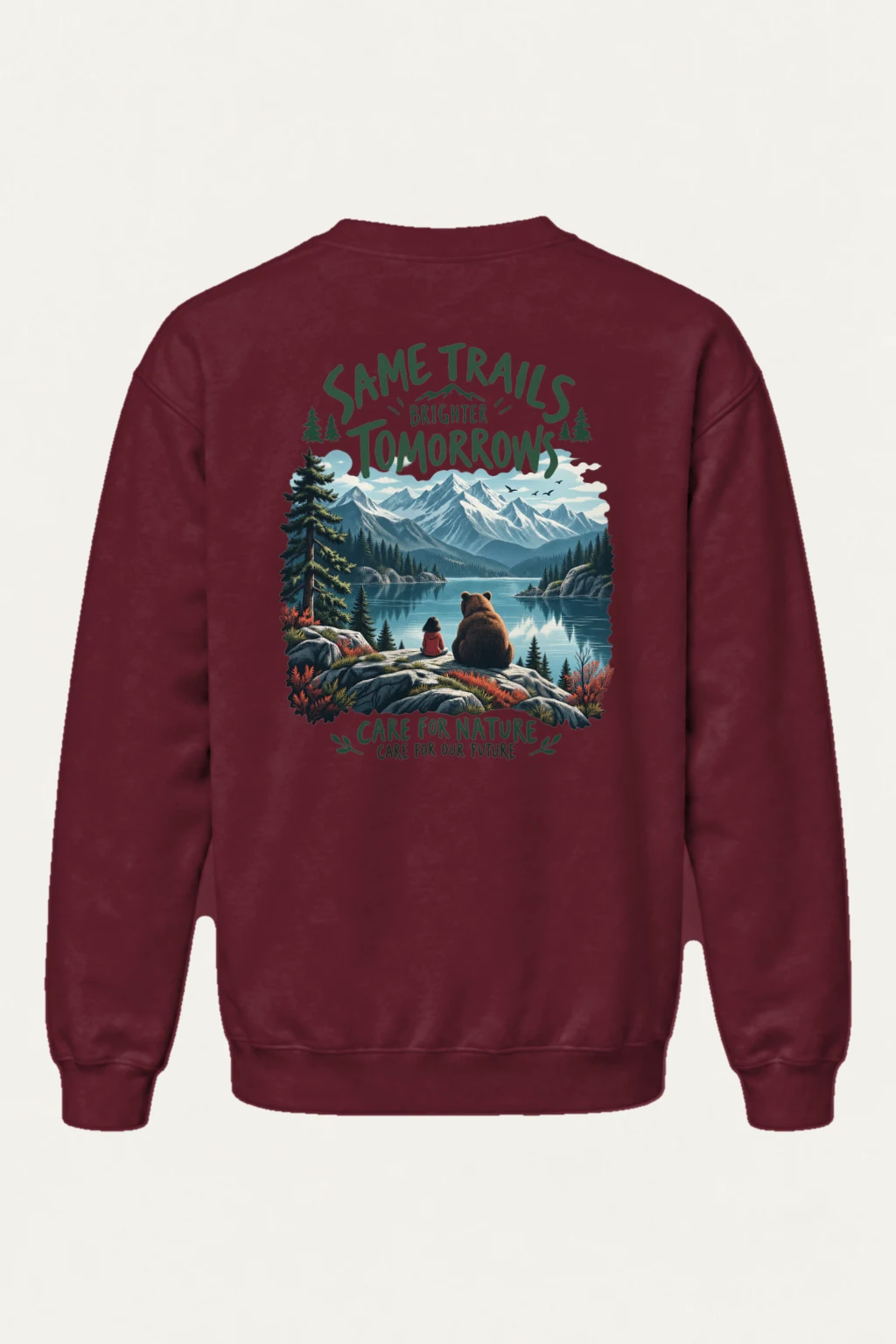"Same Trails" Heavy Blend Unisex Crewneck Sweatshirt | Gildan 18000