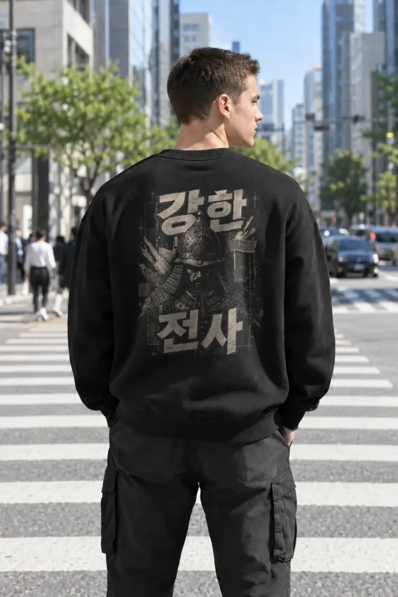 "Samurai Portrait" Heavy Blend Unisex Crewneck Sweatshirt | Gildan 18000