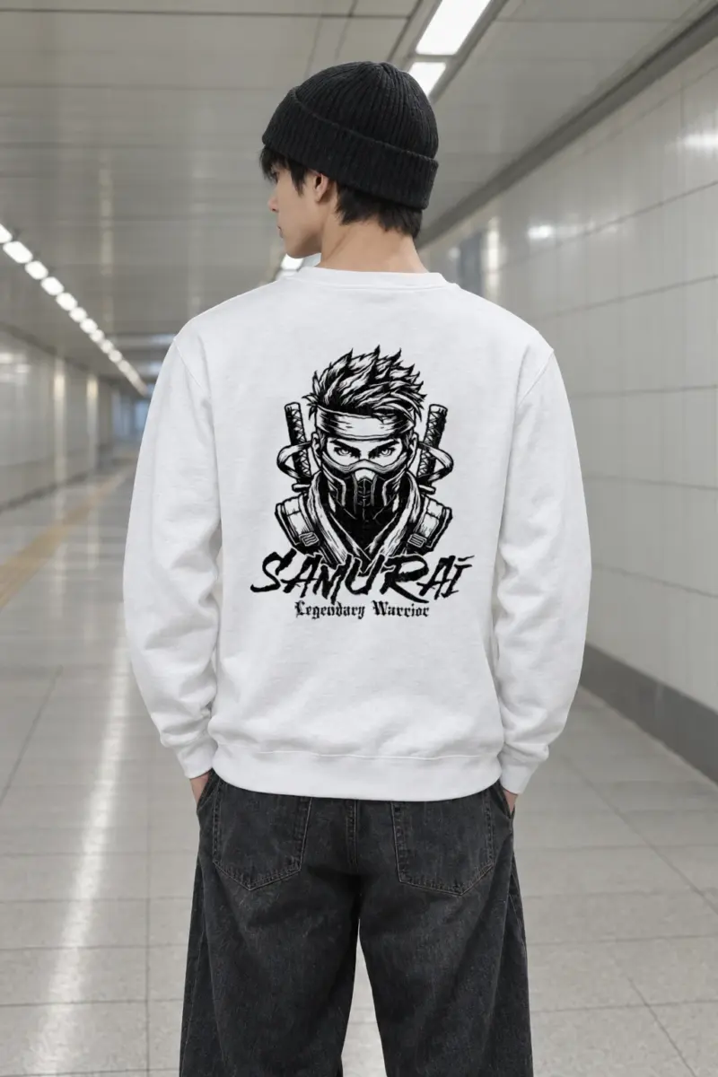 "Samurai Warrior" Heavy Blend Unisex Crewneck Sweatshirt | Gildan 18000