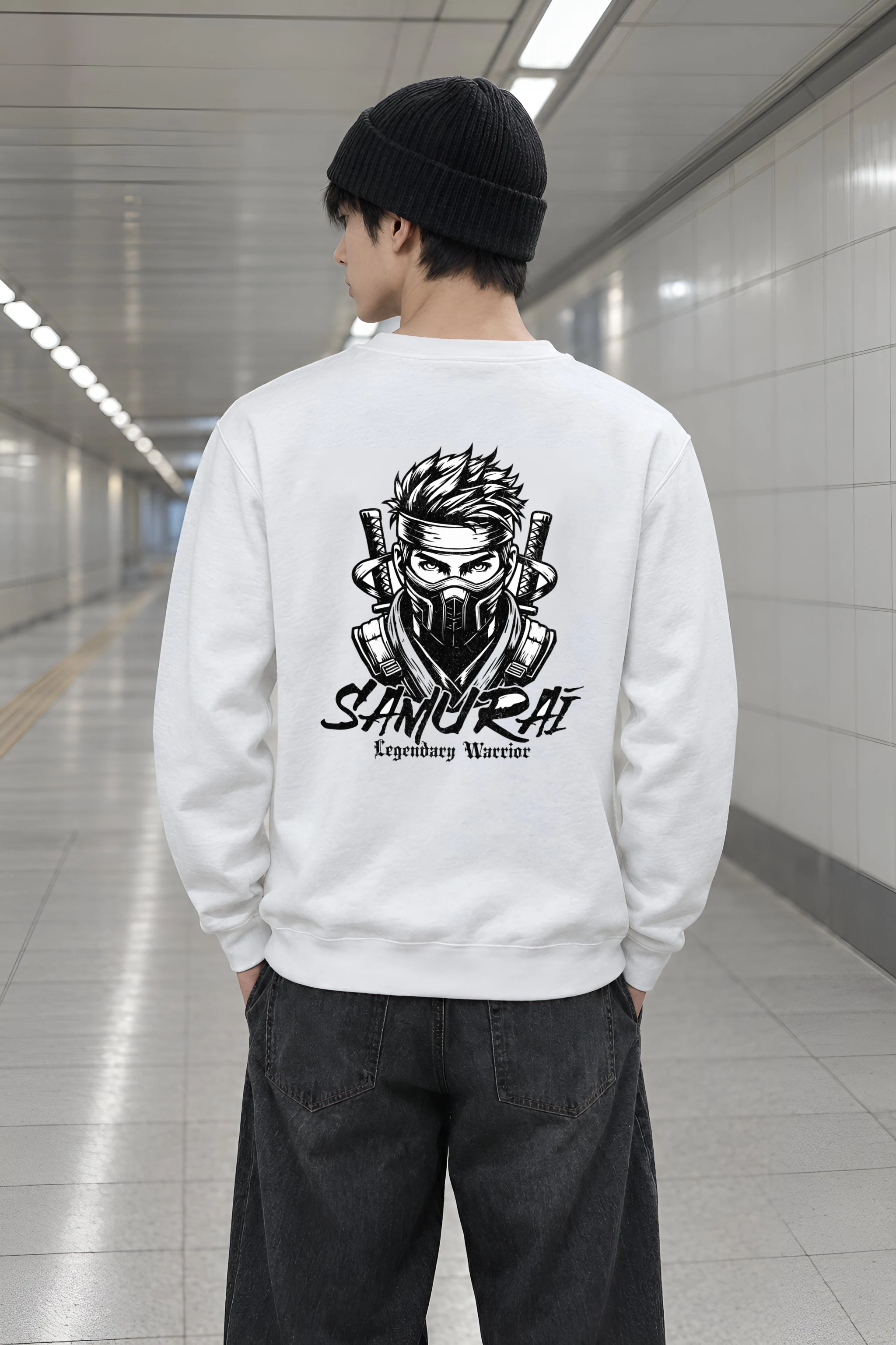 "Samurai Warrior" Heavy Blend Unisex Crewneck Sweatshirt
