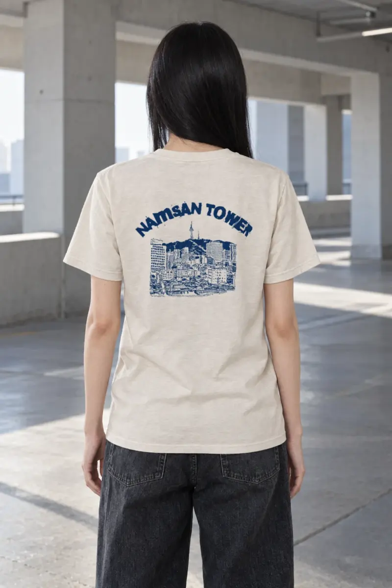 "San Antonio Skyline" Heavyweight Unisex Crewneck T-shirt | Gildan 5000