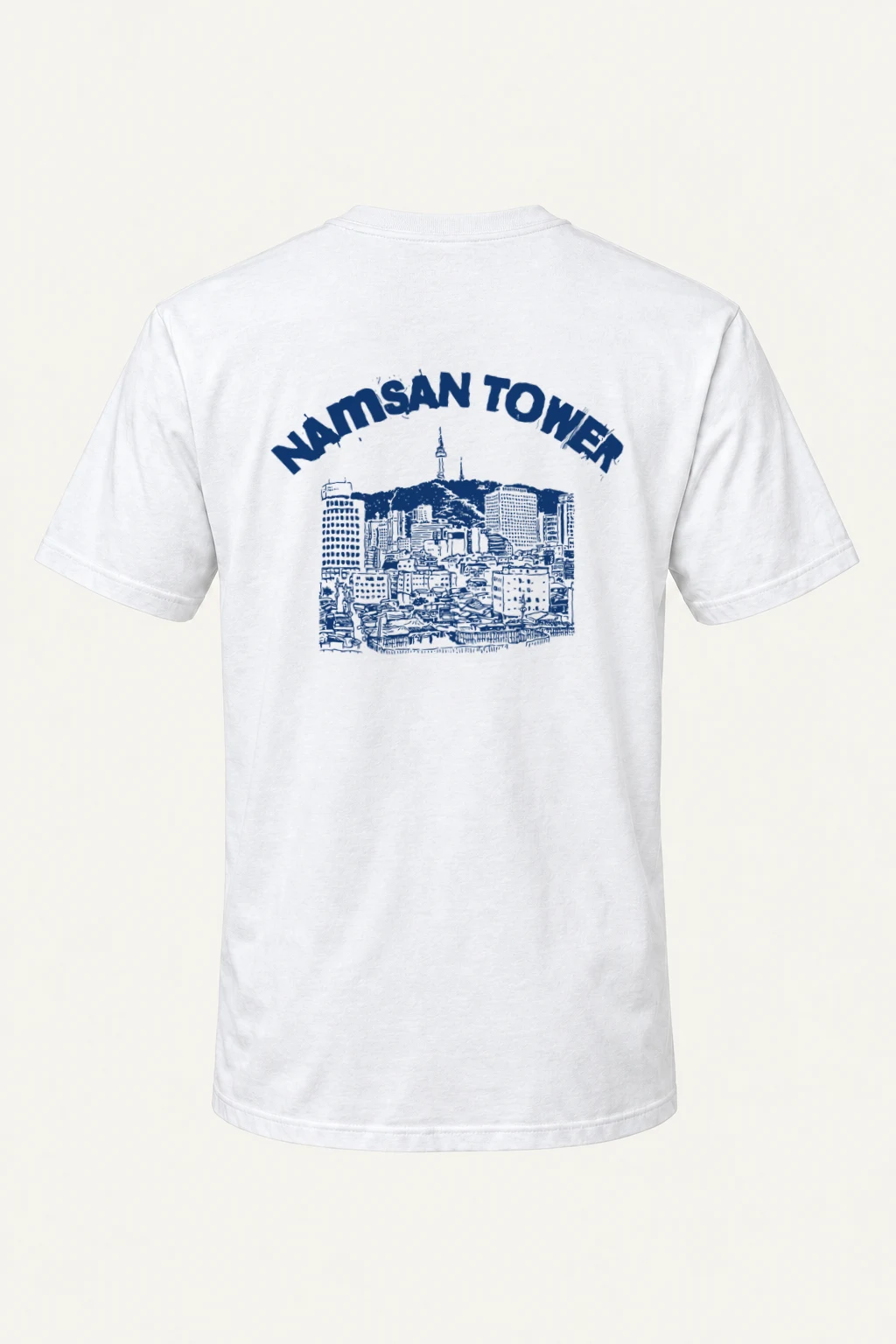 "San Antonio Skyline" Heavyweight Unisex Crewneck T-shirt | Gildan 5000