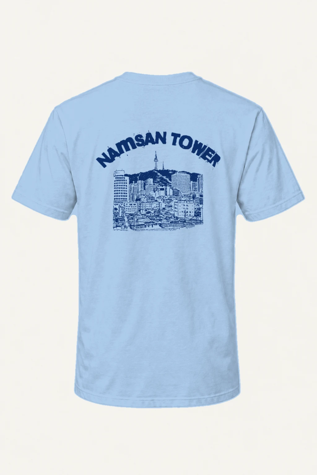 "San Antonio Skyline" Heavyweight Unisex Crewneck T-shirt | Gildan 5000