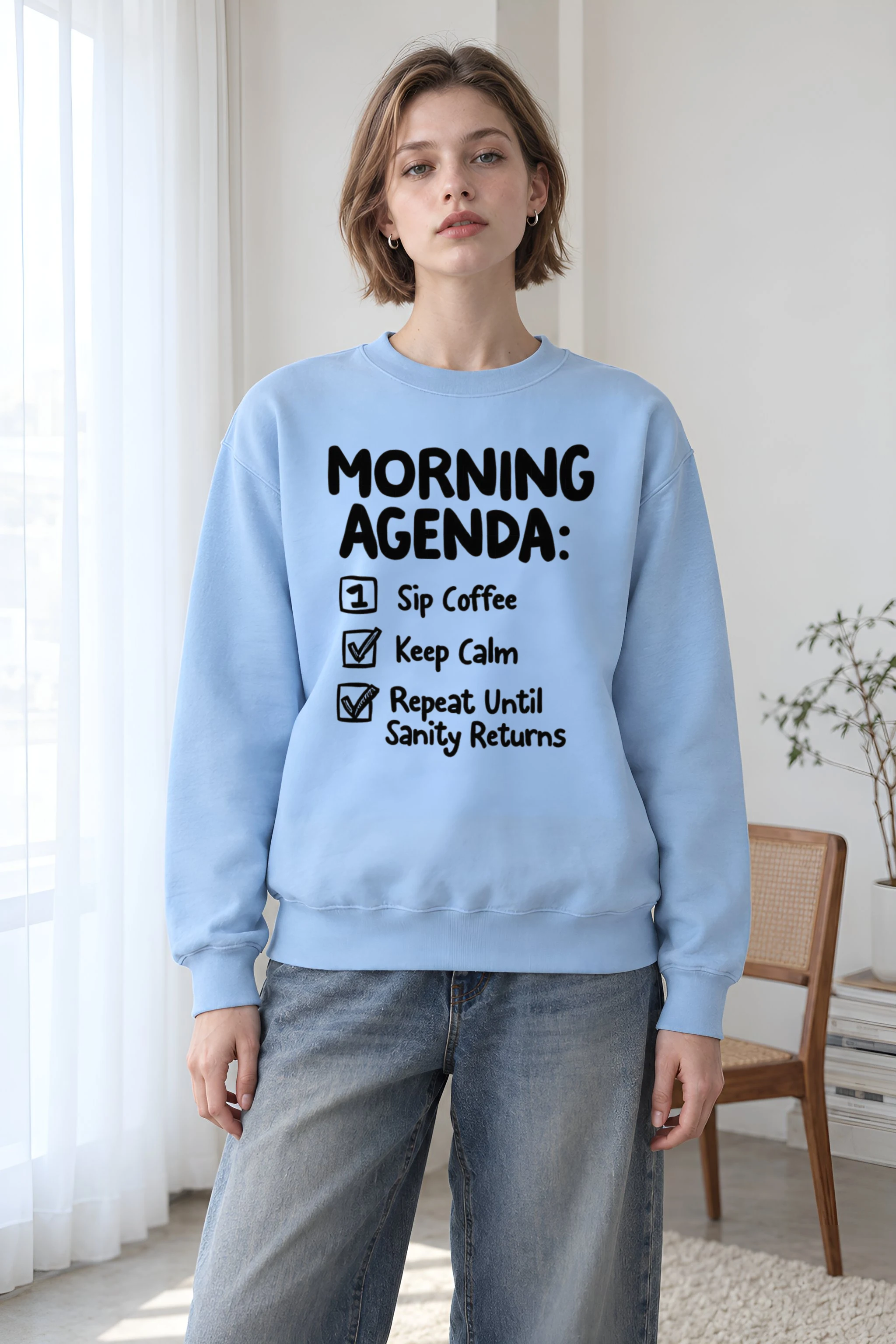 "Sanity Returns" Heavy Blend Unisex Crewneck Sweatshirt