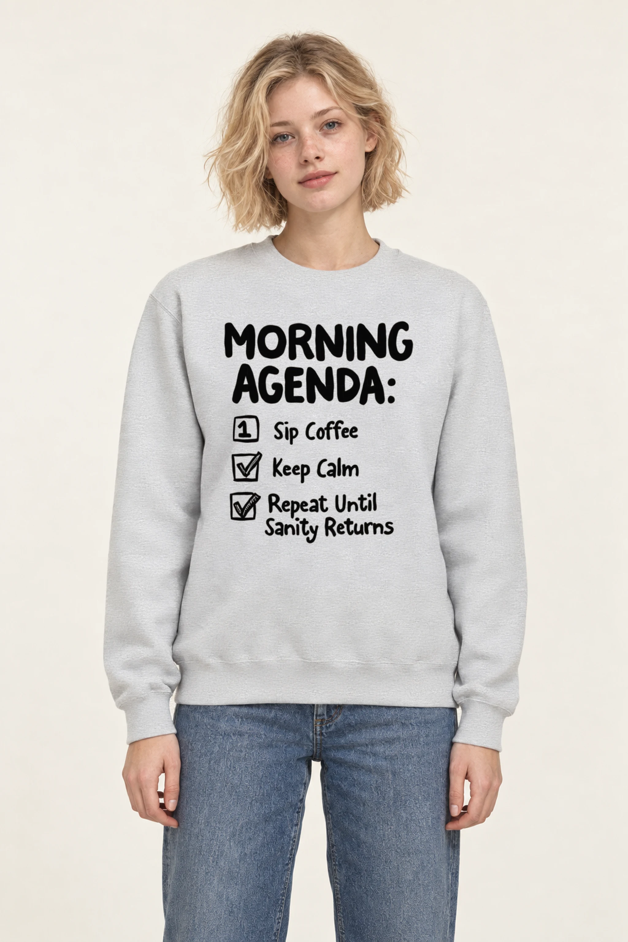 "Sanity Returns" 1 Crewneck Sweatshirt