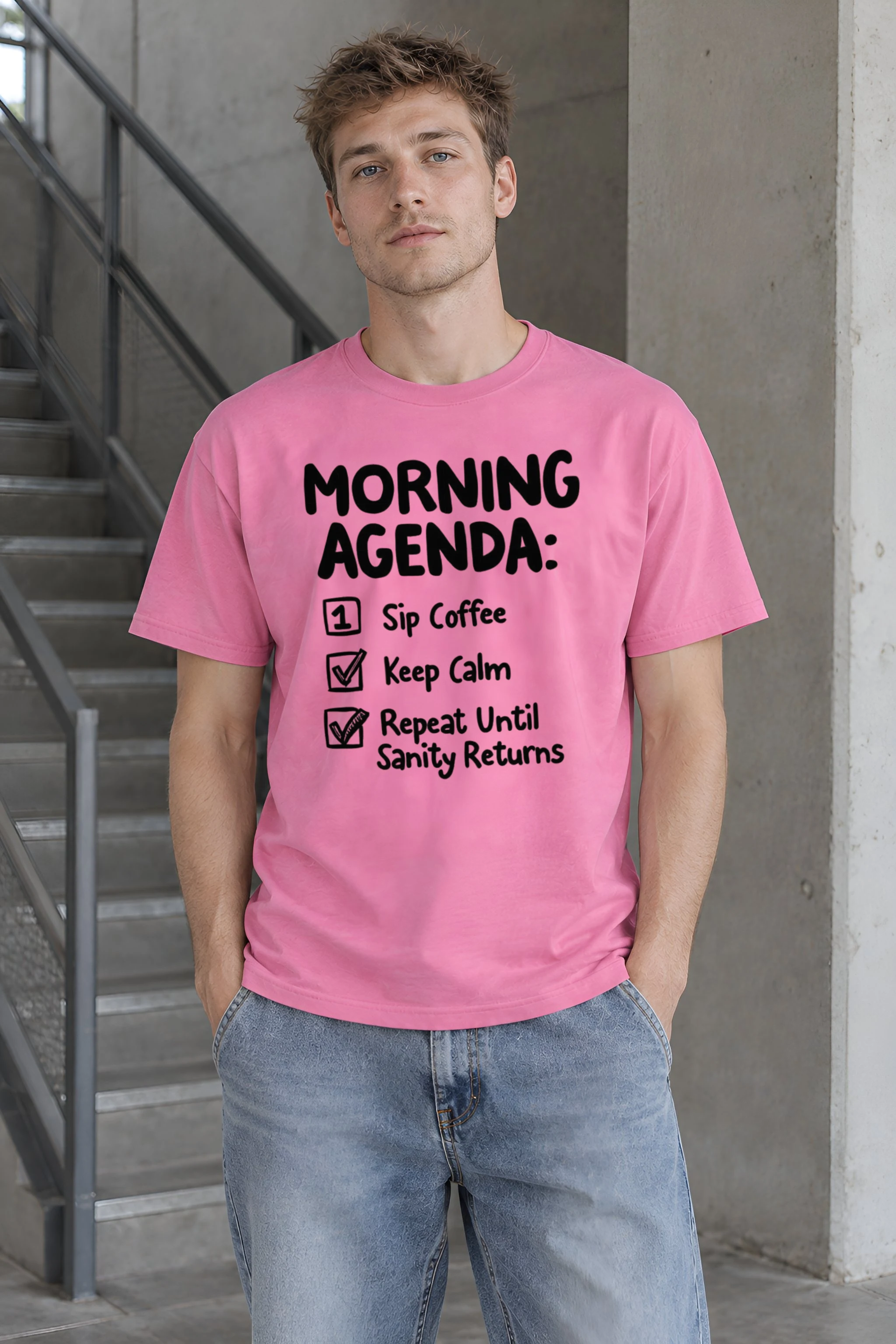 "Sanity Returns" Heavyweight Unisex Crewneck T-shirt